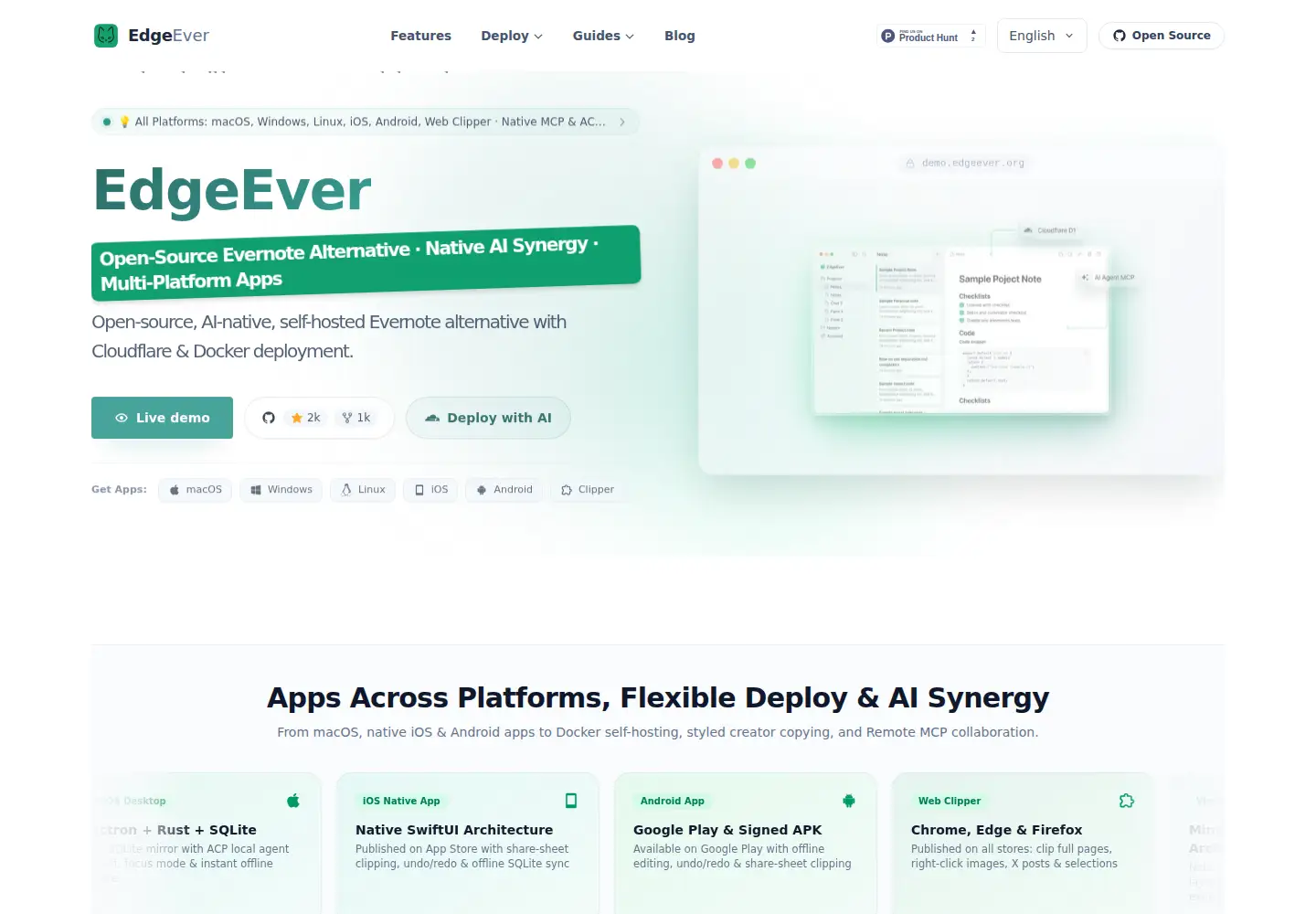 Screenshot of edgeever.org