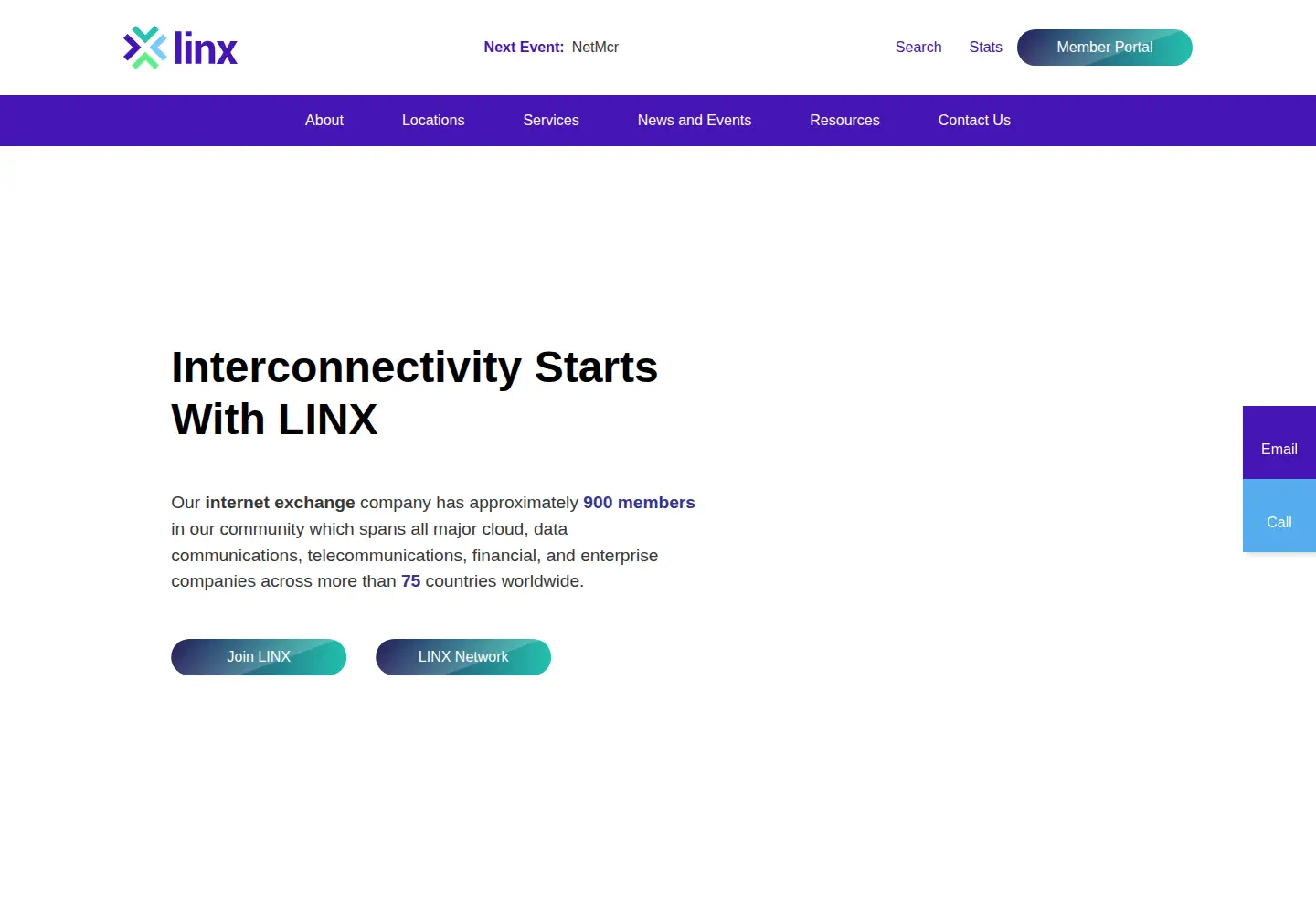 Screenshot of linx.net