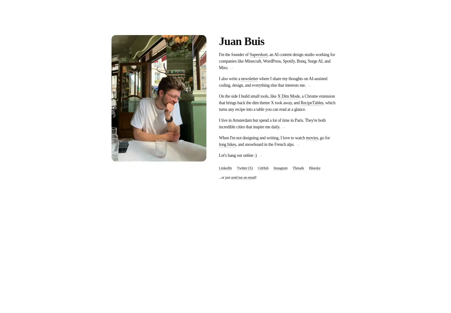 Screenshot of juanbuis.com