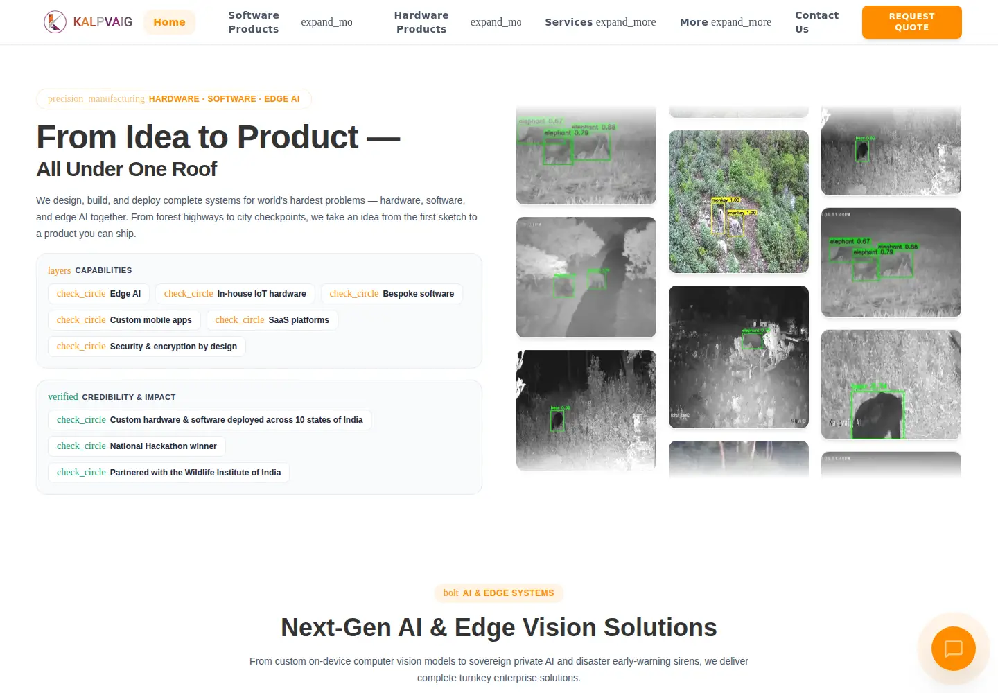 Captured homepage of kalpvaig.com in the current scan