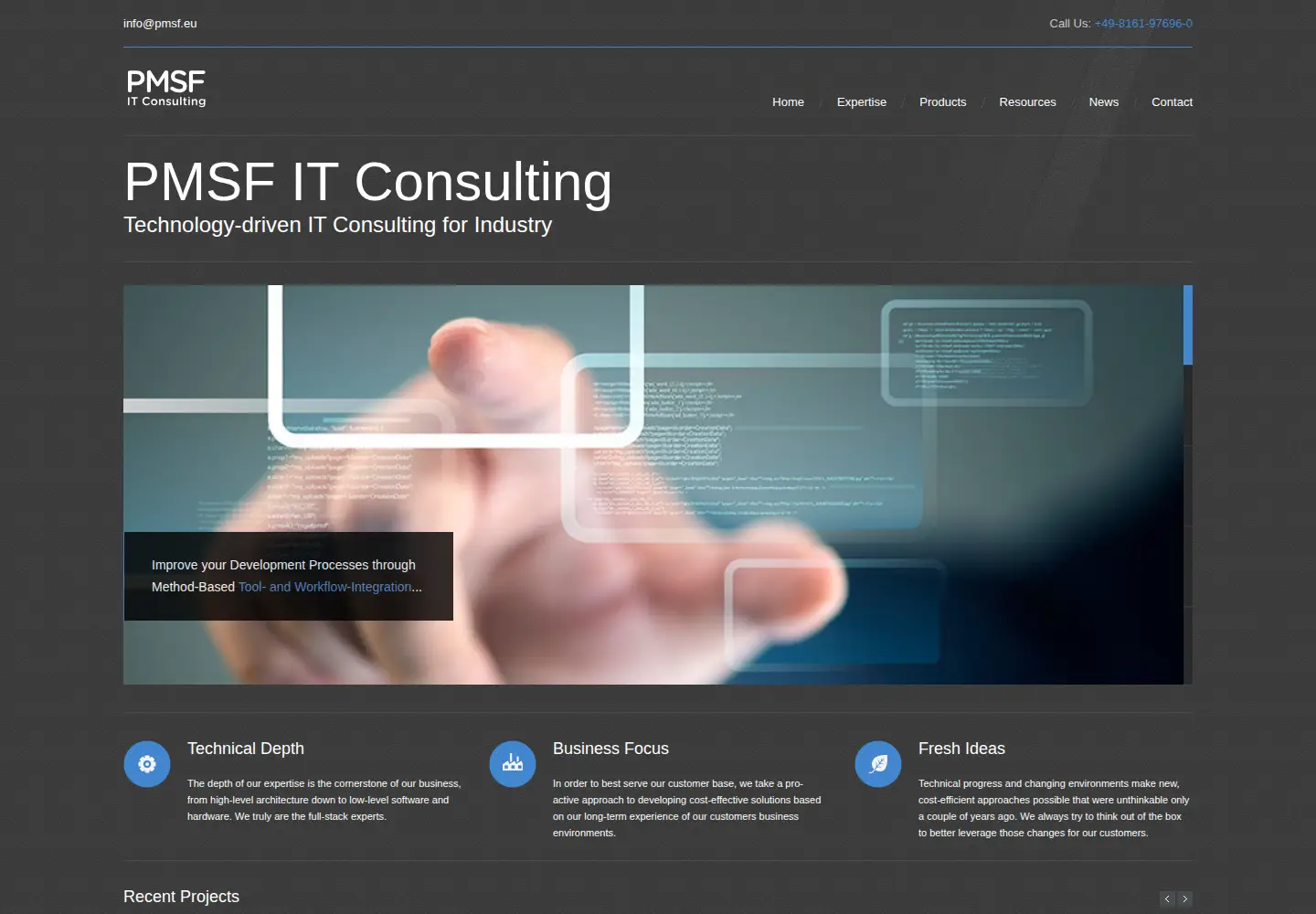 Screenshot of pmsf.de