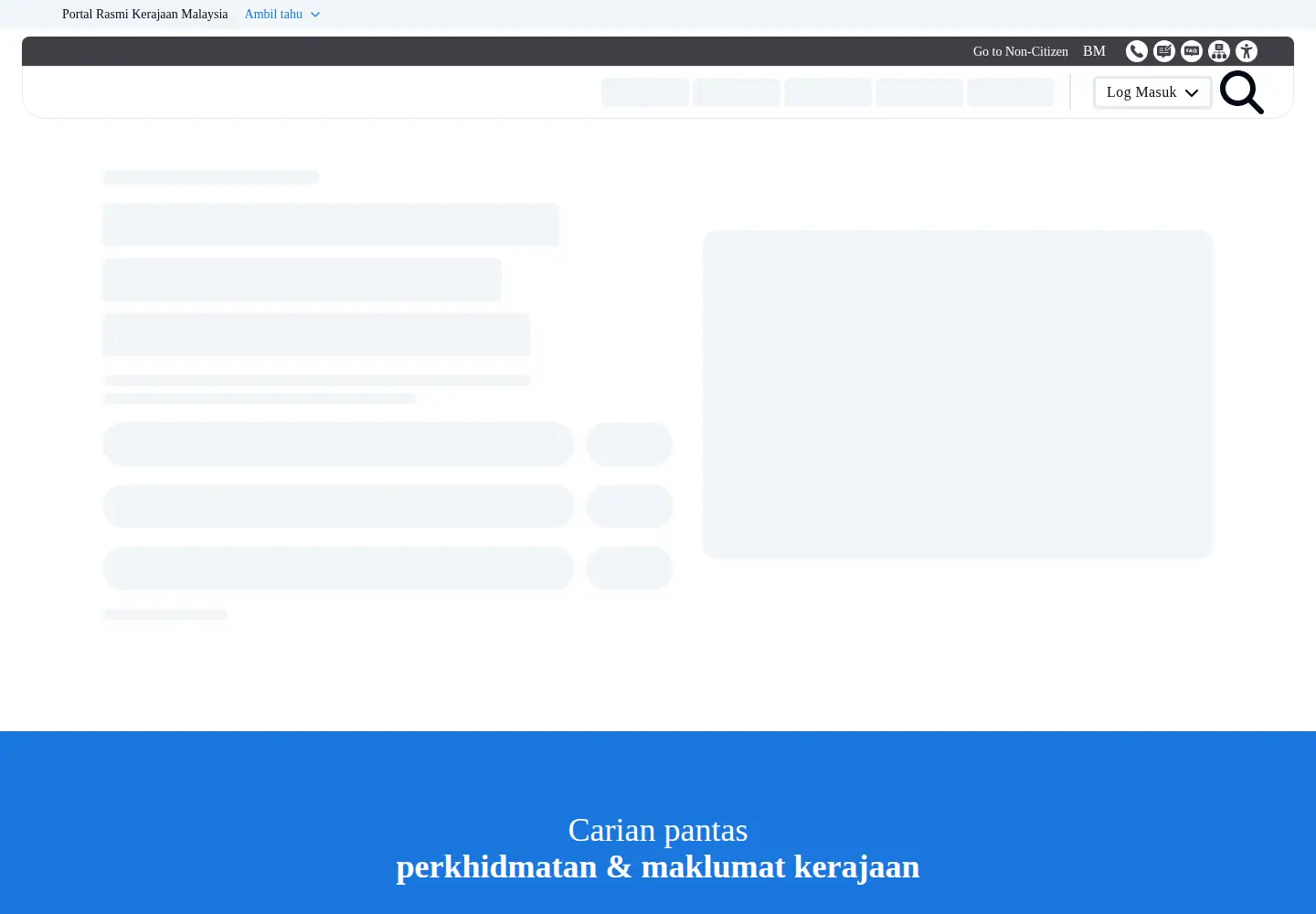 Screenshot of malaysia.gov.my