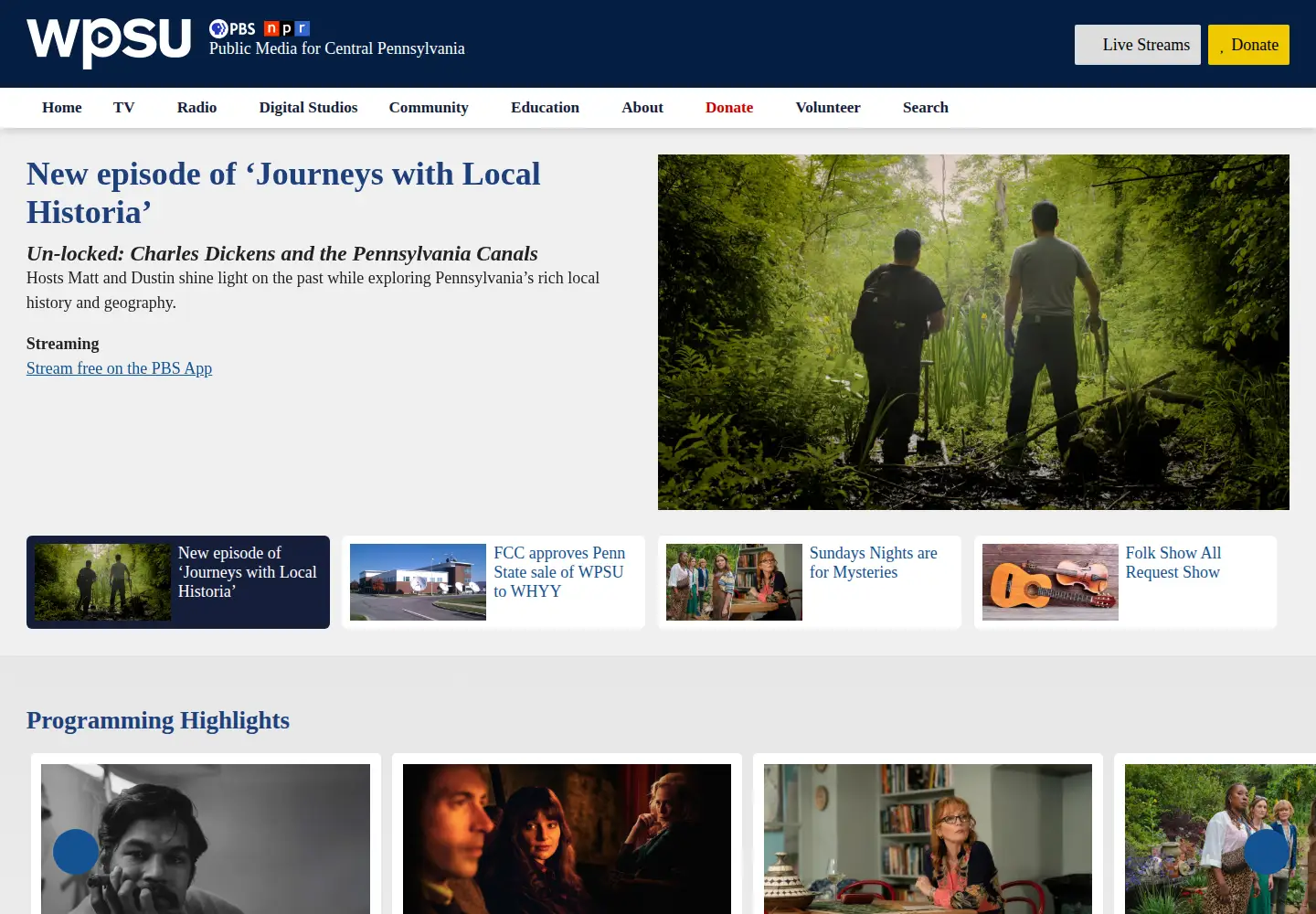 Screenshot of wpsu.org