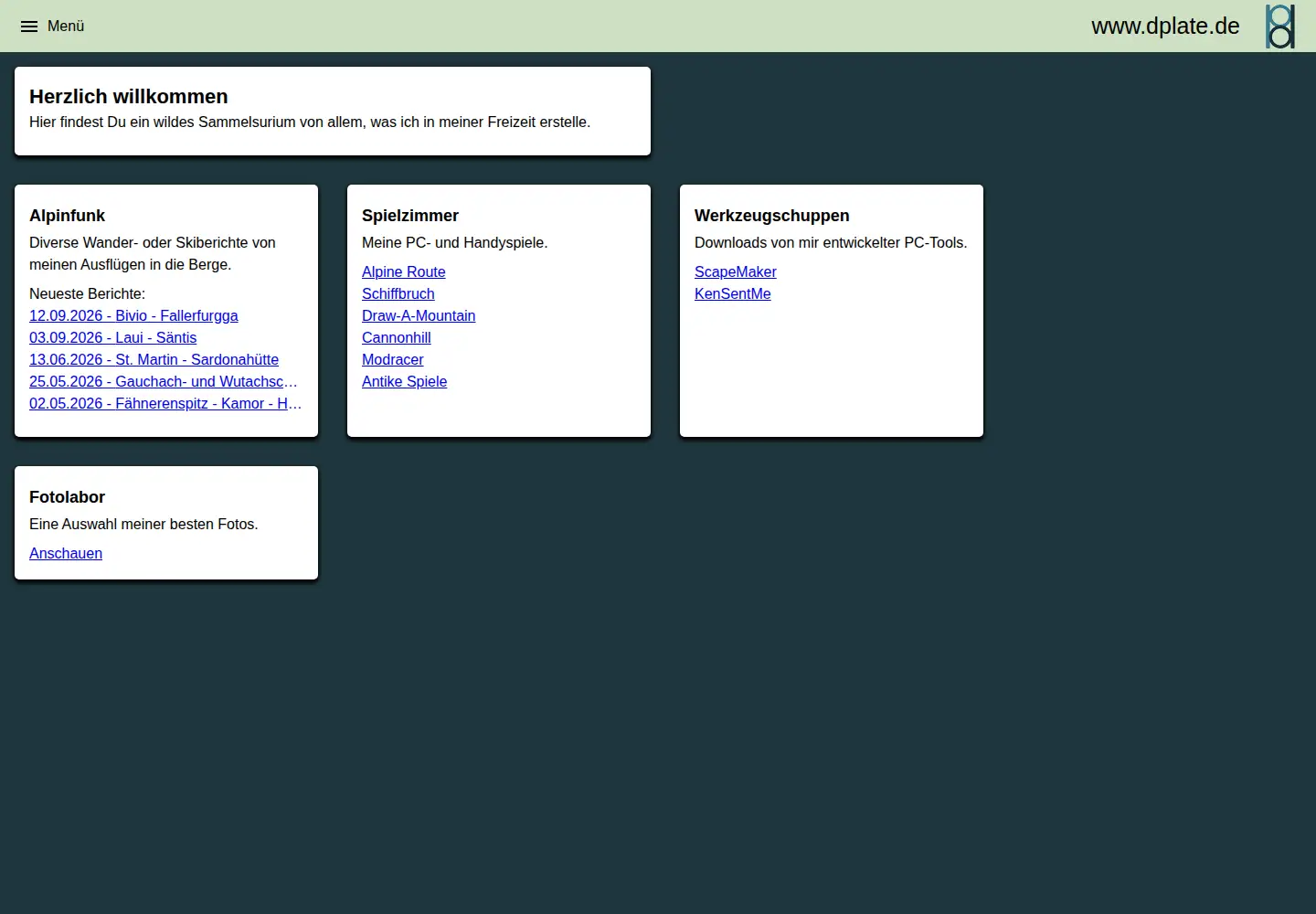 Screenshot of dplate.de