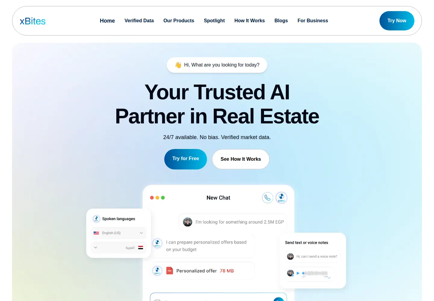 Screenshot of xbites.io