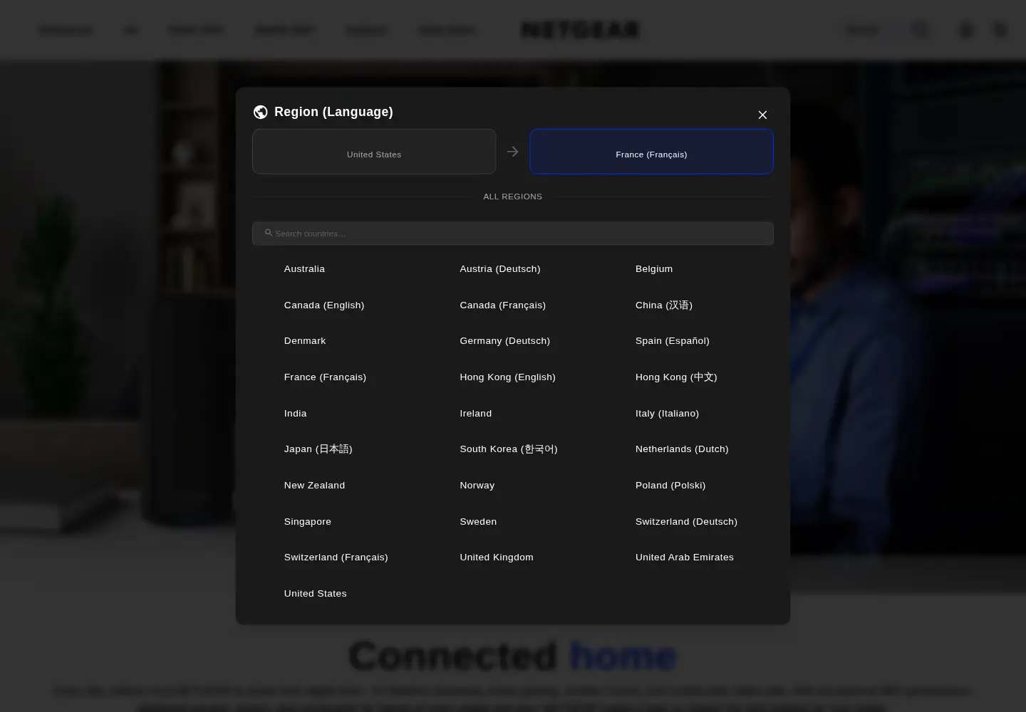 Screenshot of netgear.com