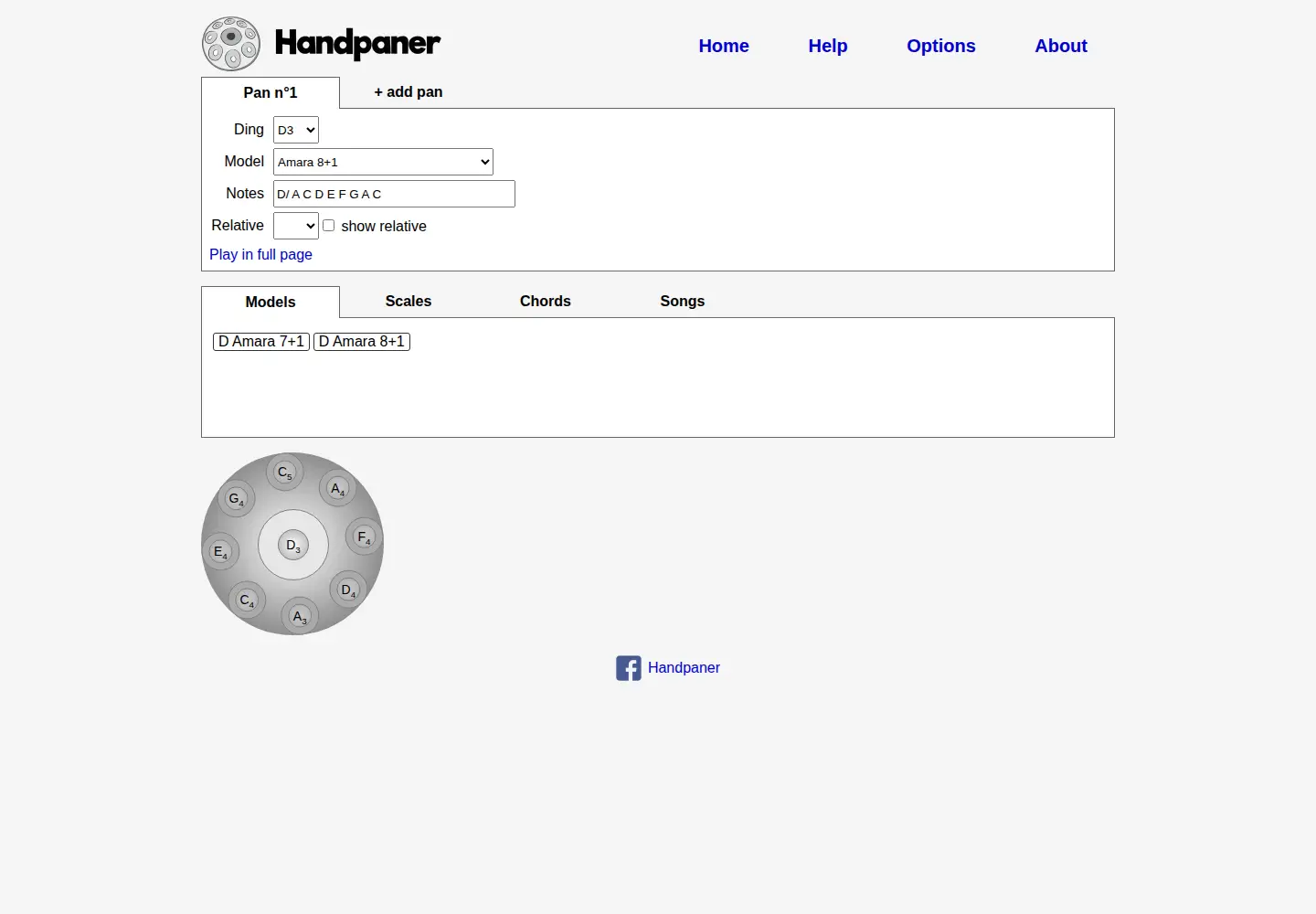 Screenshot of handpaner.com