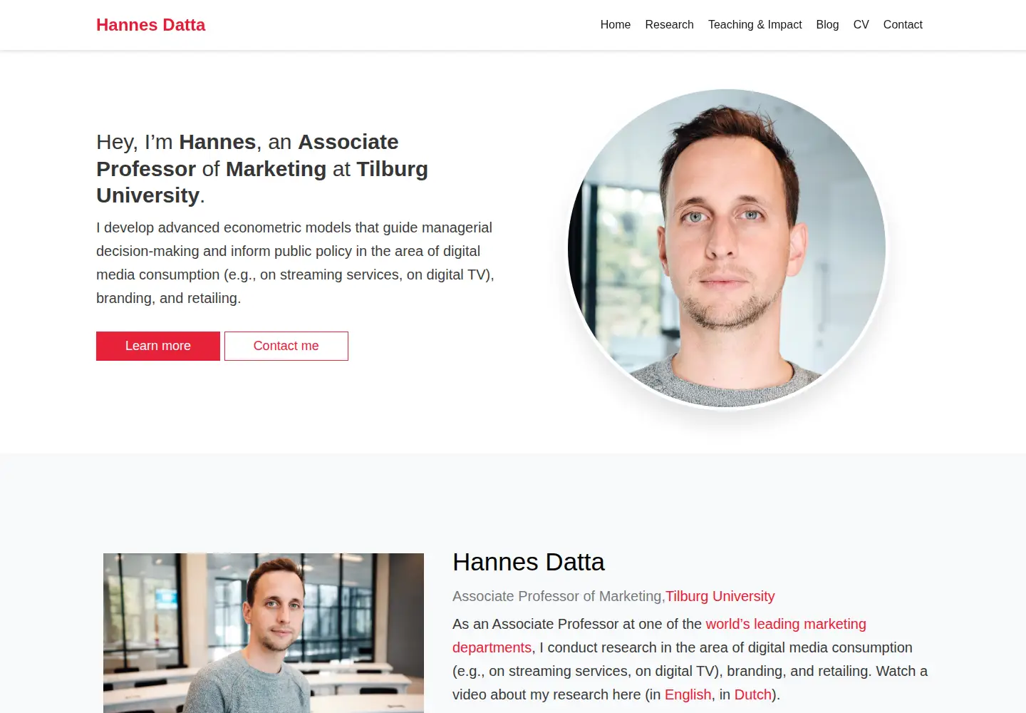 Screenshot of hannesdatta.com