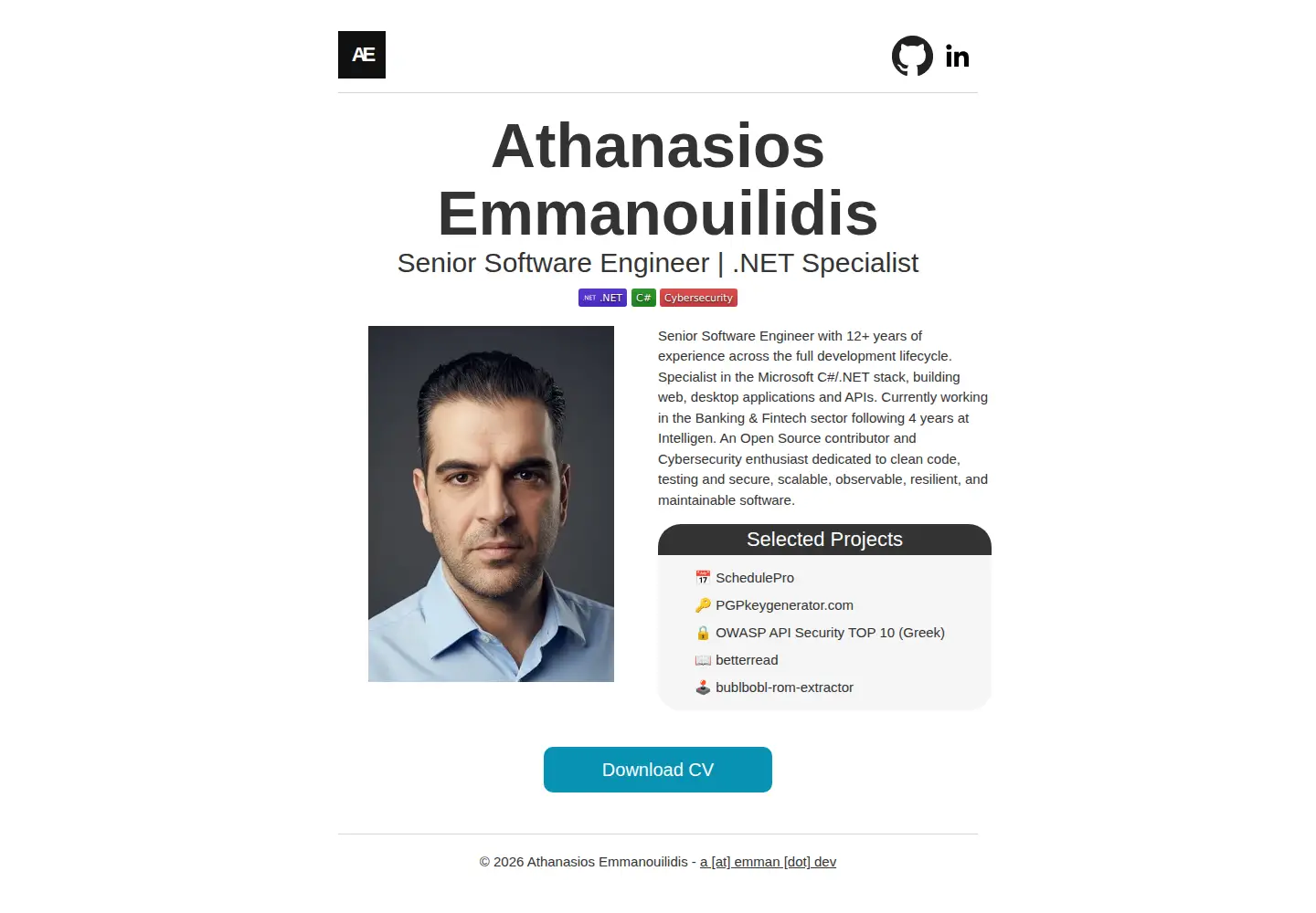 Screenshot of emman.dev