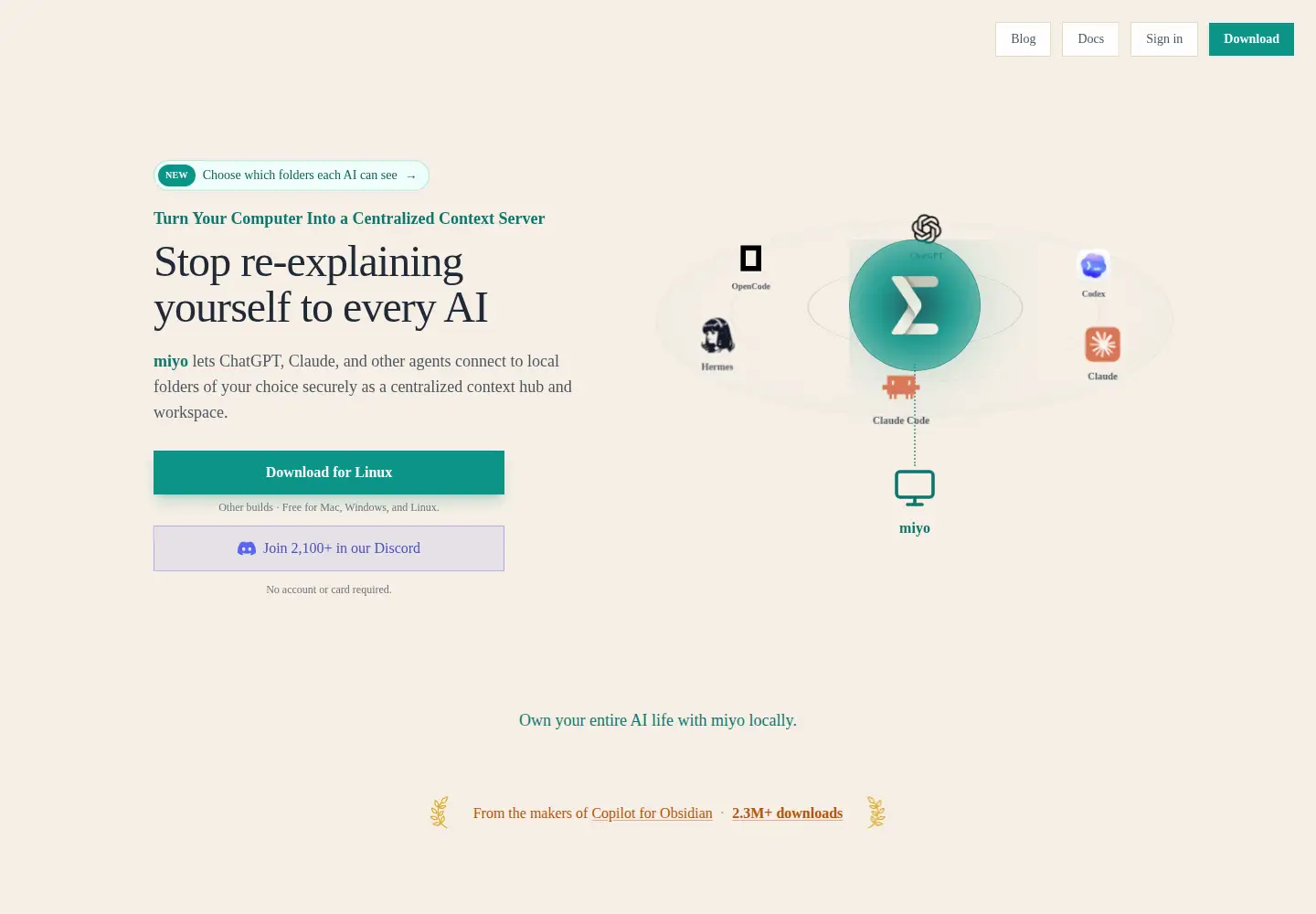 Screenshot of miyo.md