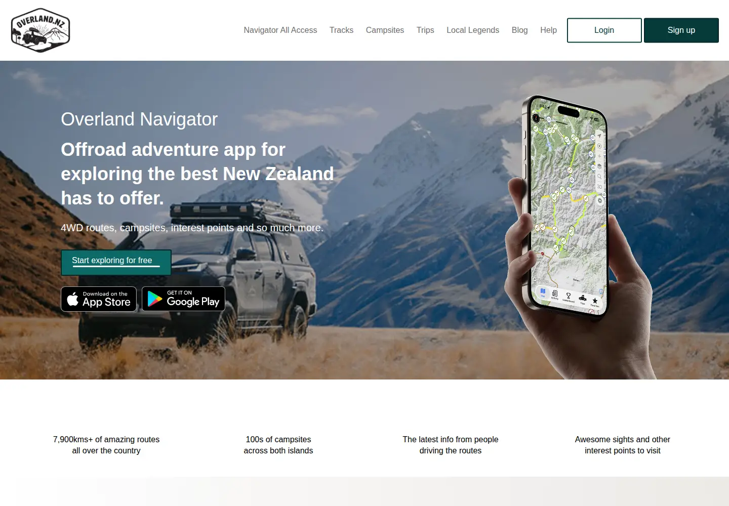 Screenshot of overlandnavigator.co.nz