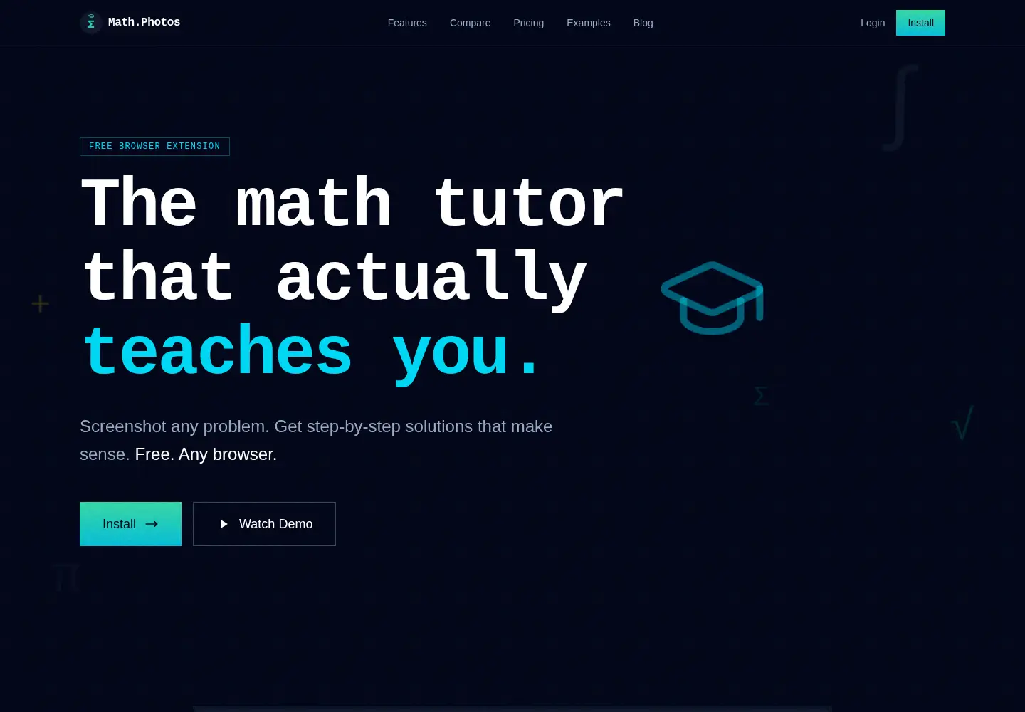 Screenshot of math.photos