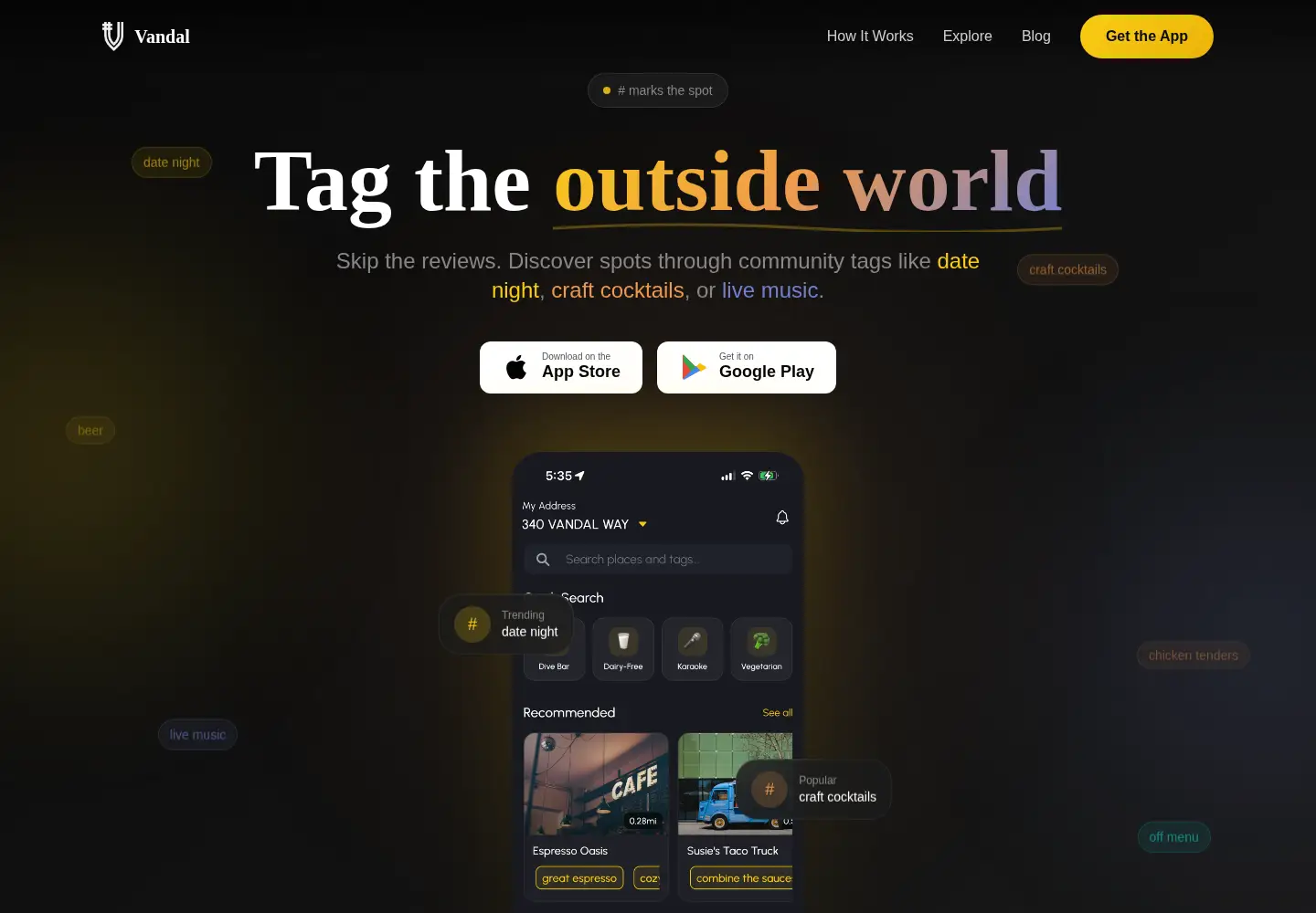 Screenshot of vandal.app