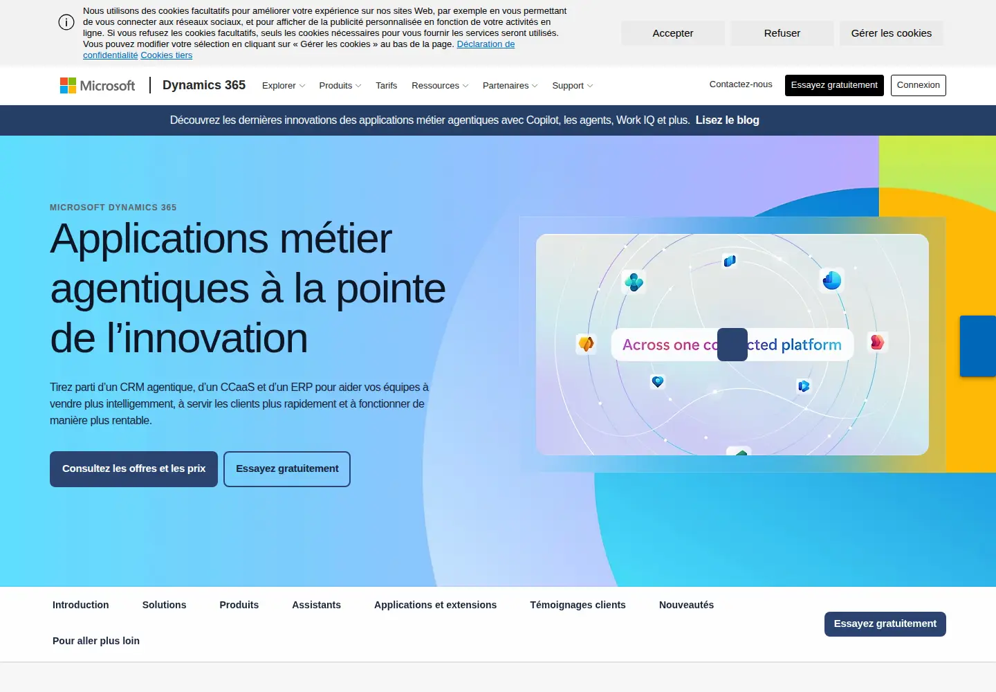 Screenshot of dynamics.com