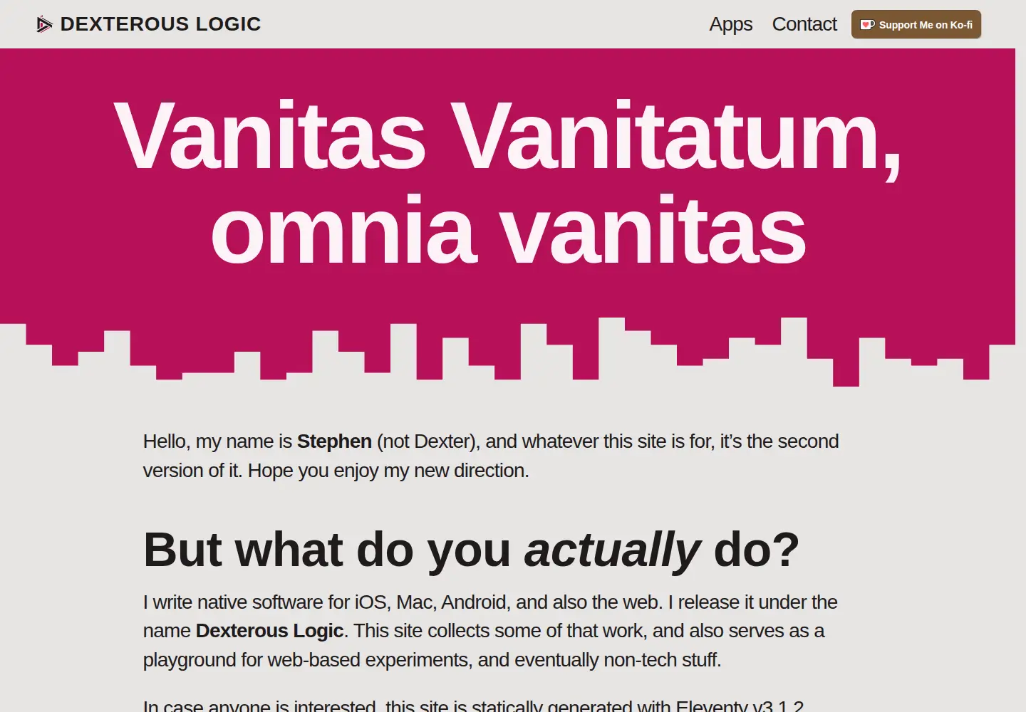 Screenshot of dexterouslogic.com