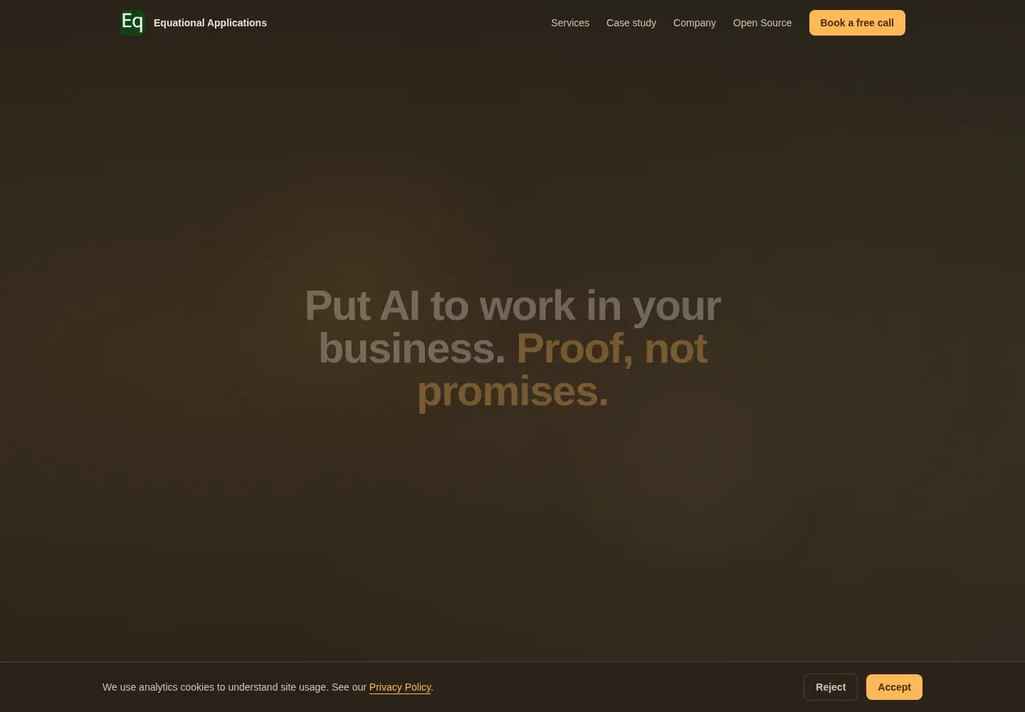 Screenshot of equationalapplications.com