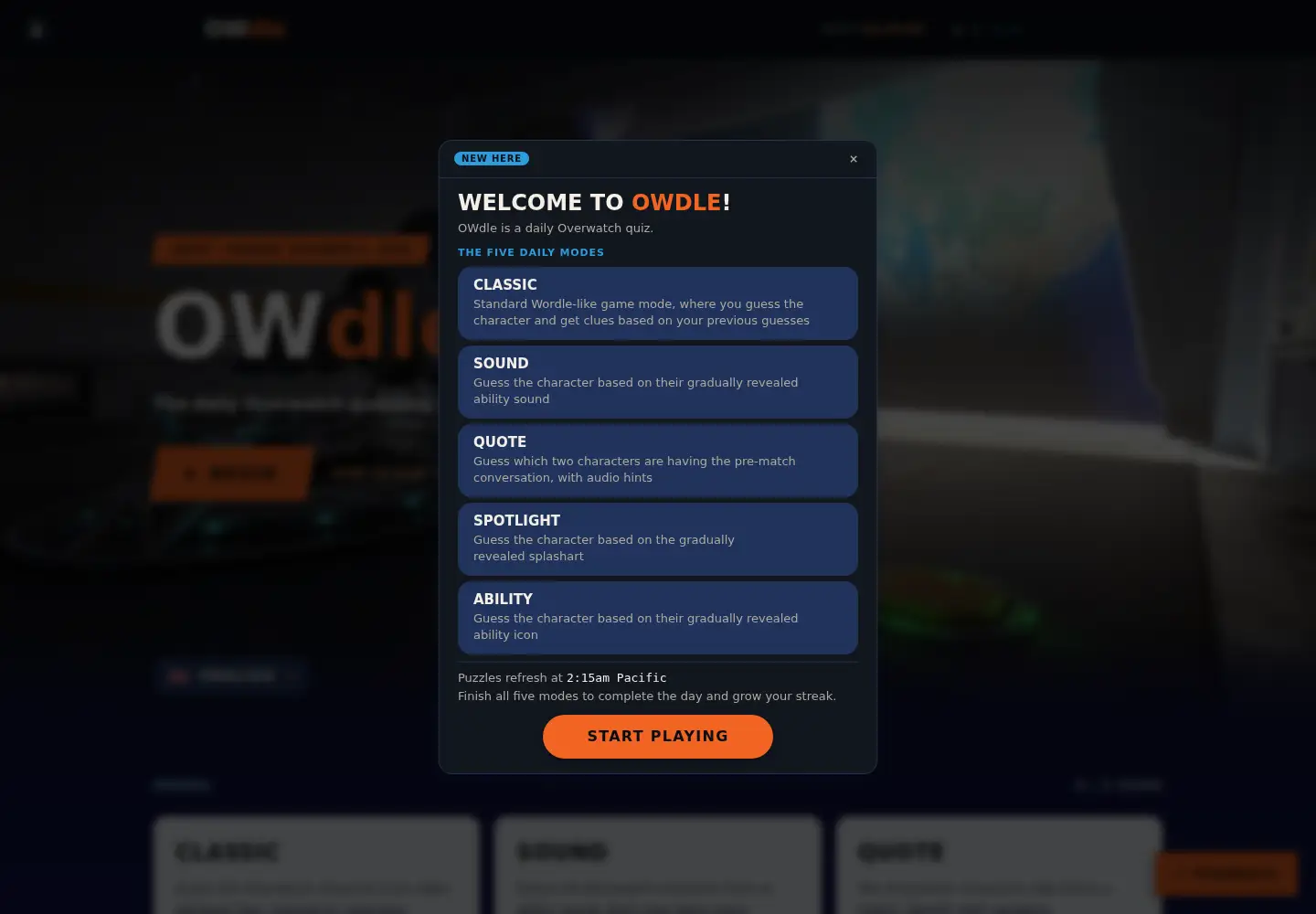Screenshot of playowdle.com