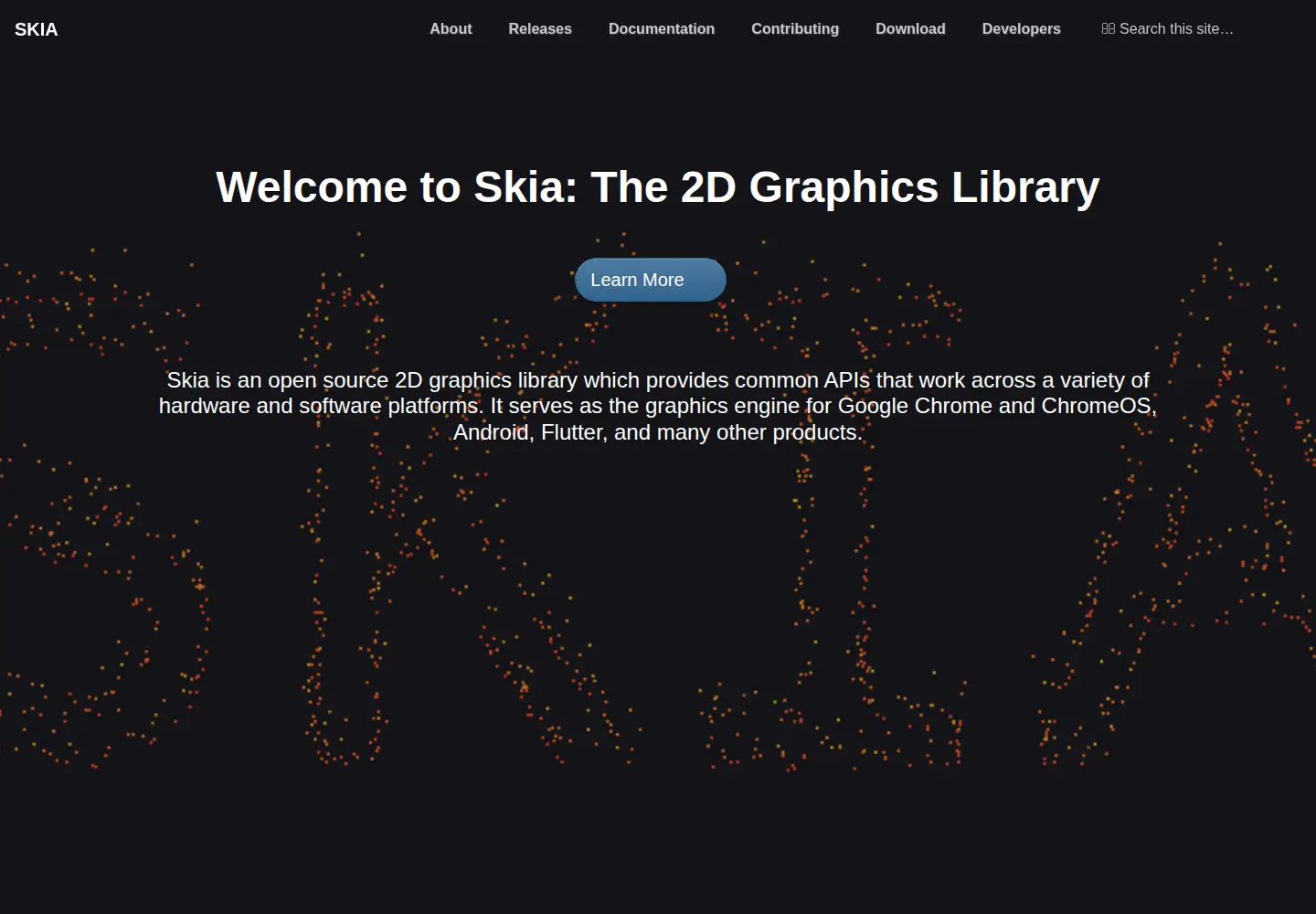 Screenshot of skia.org