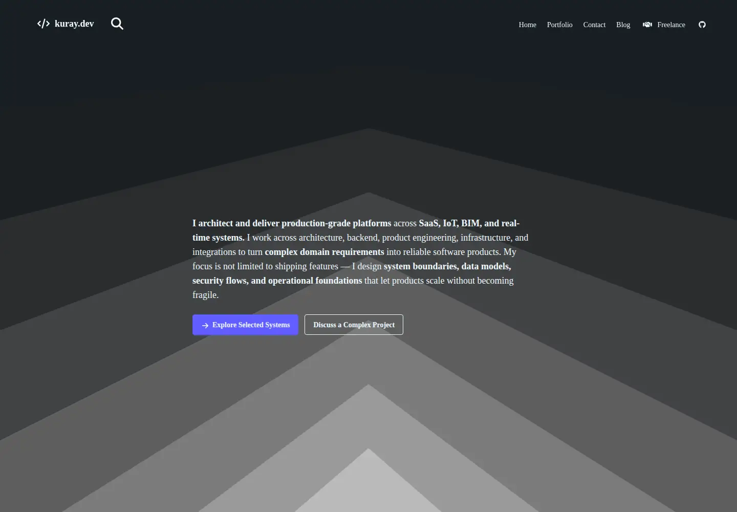 Screenshot of kuray.dev