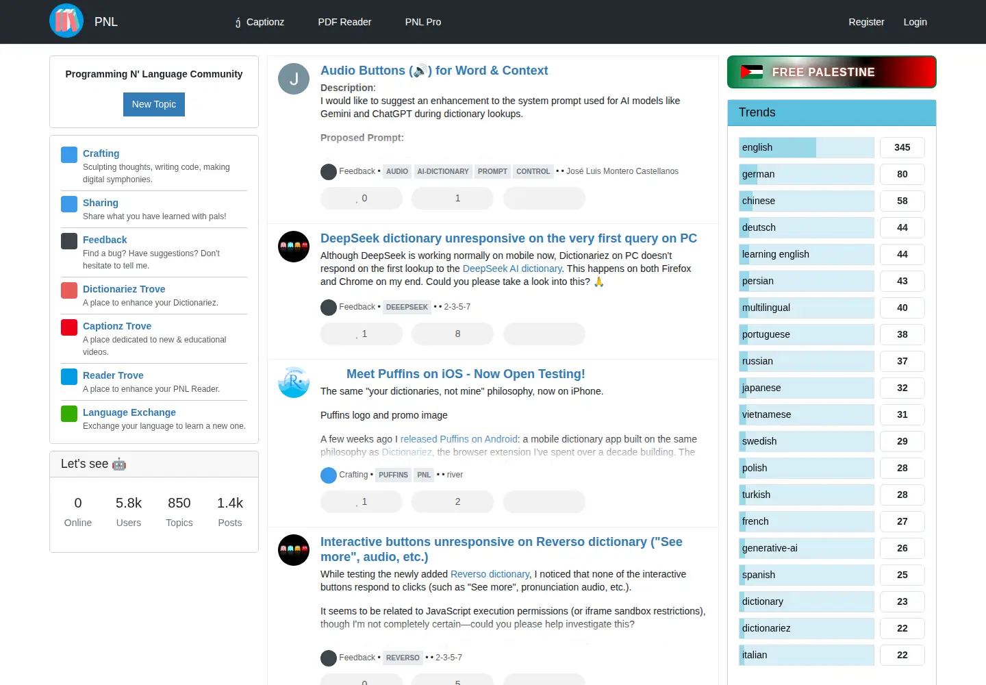 Screenshot of pnl.dev