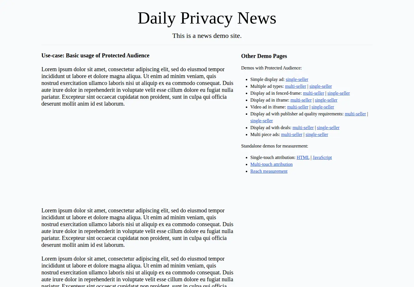 Screenshot of privacy-sandbox-demos-news.dev