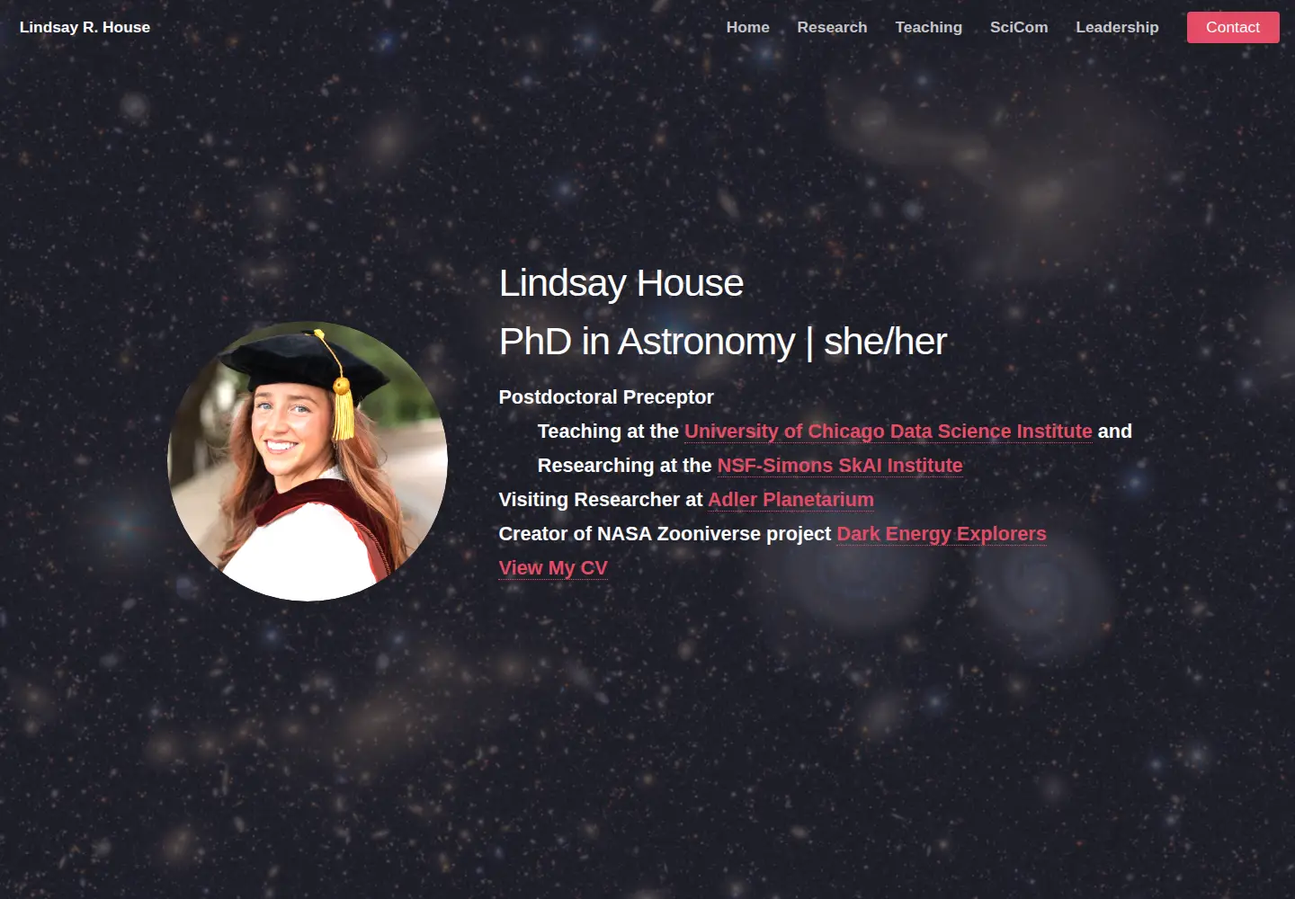 Screenshot of lindsay.house