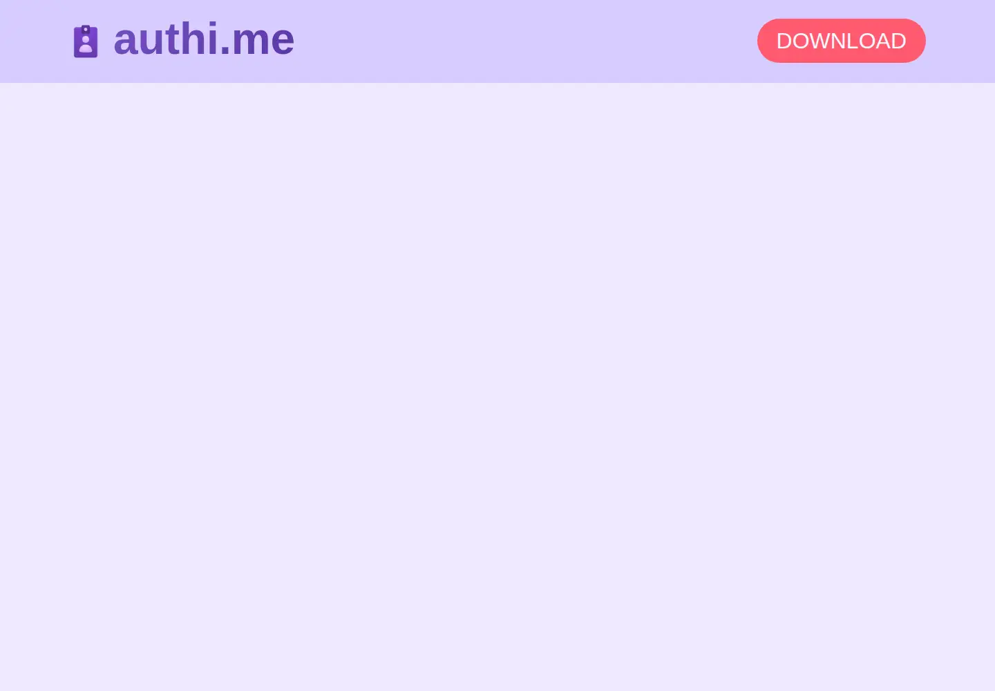 Captured homepage of authi.me in the current scan