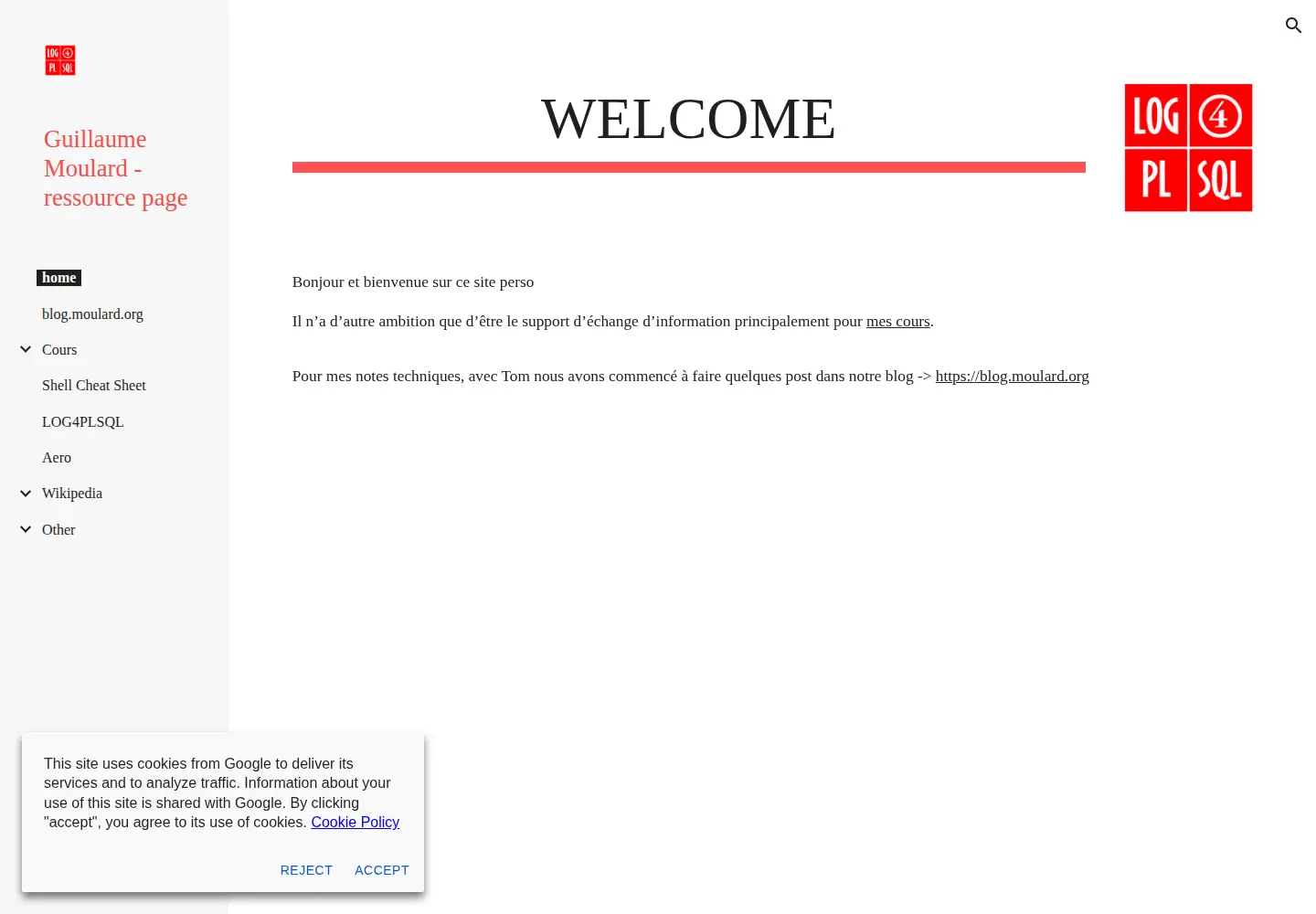 Screenshot of moulard.org