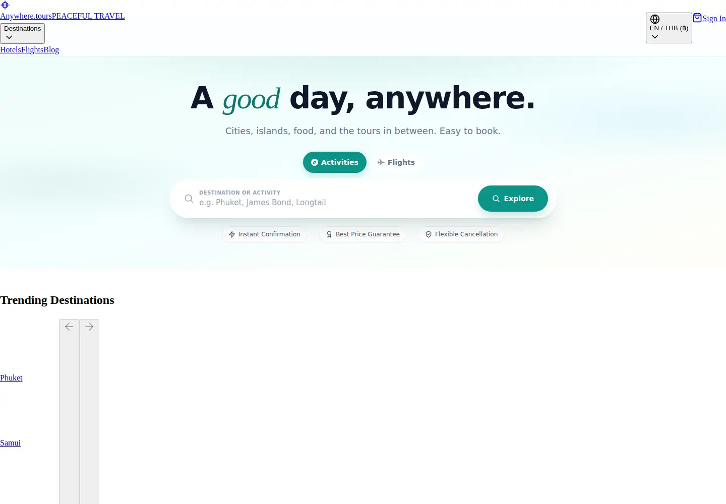 Screenshot of anywhere.tours
