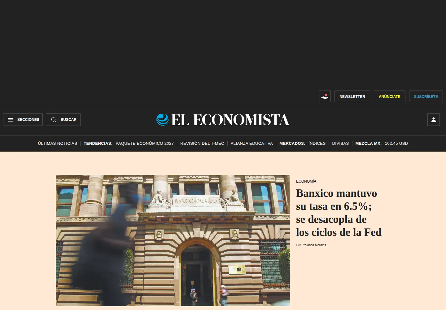 Screenshot of eleconomista.com.mx