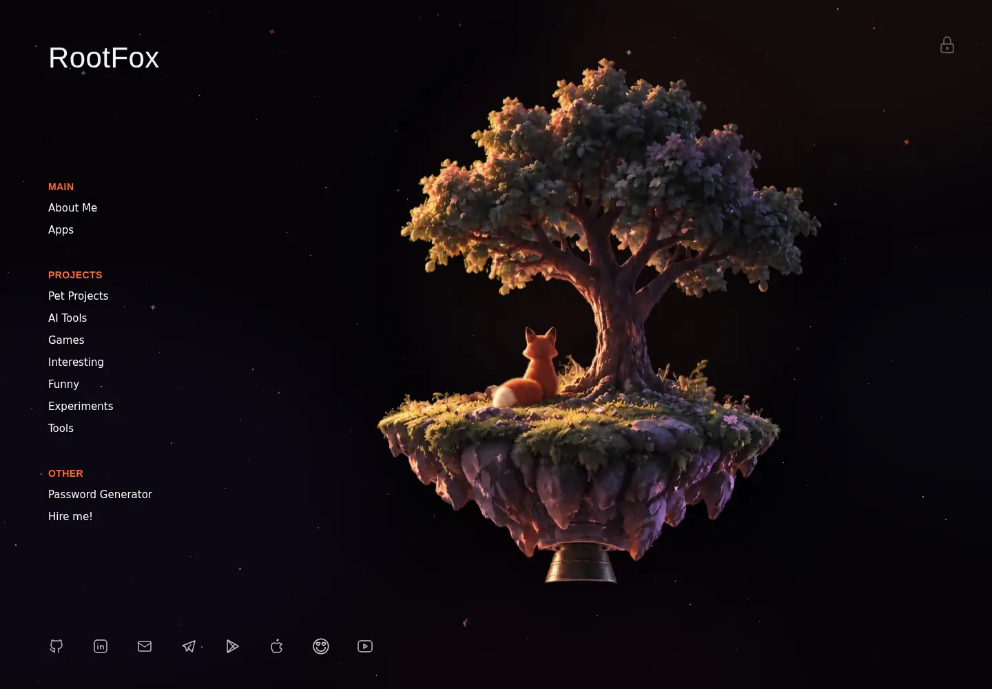 Captured homepage of rootfox.cc in the current scan