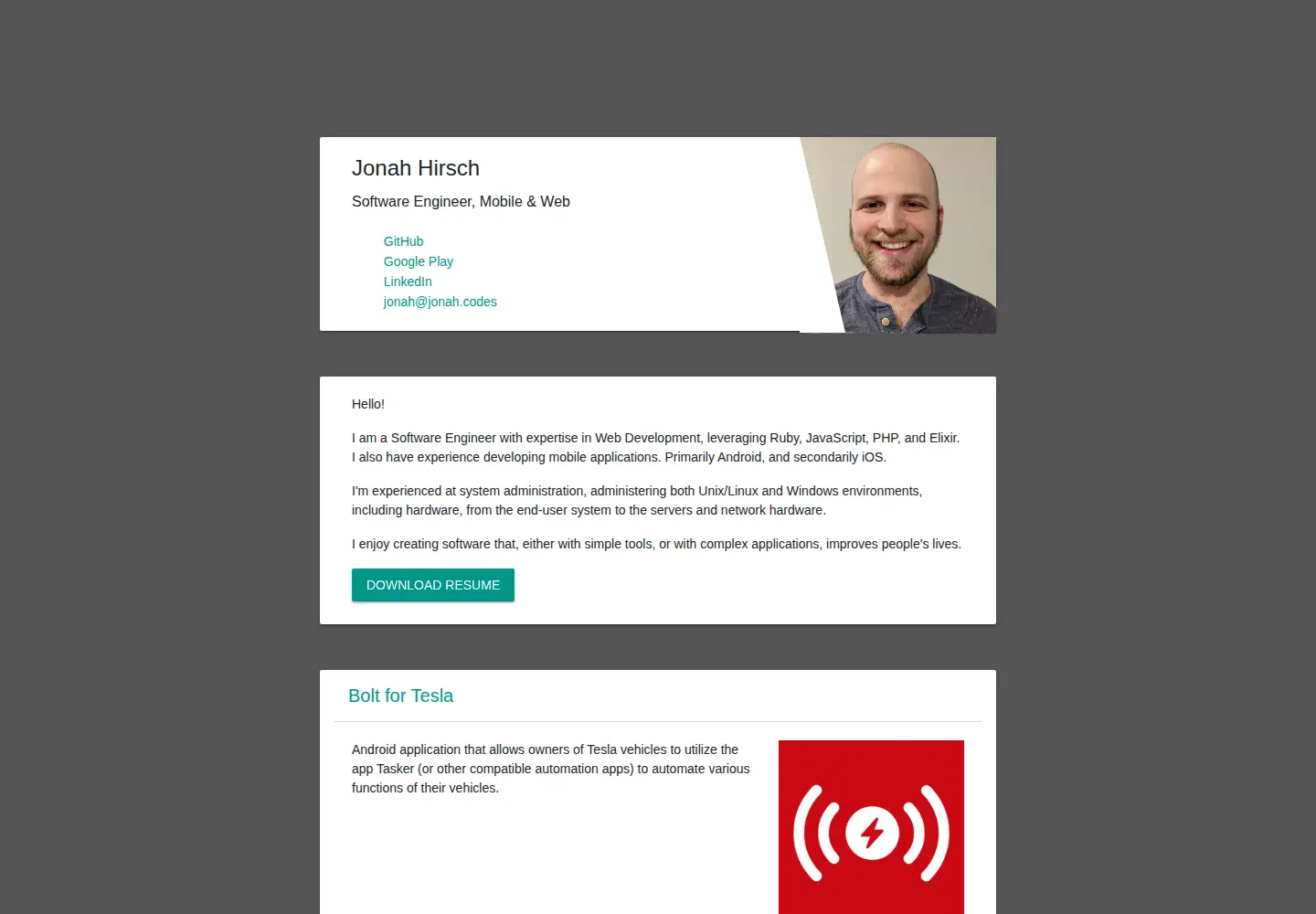 Screenshot of jonah.codes