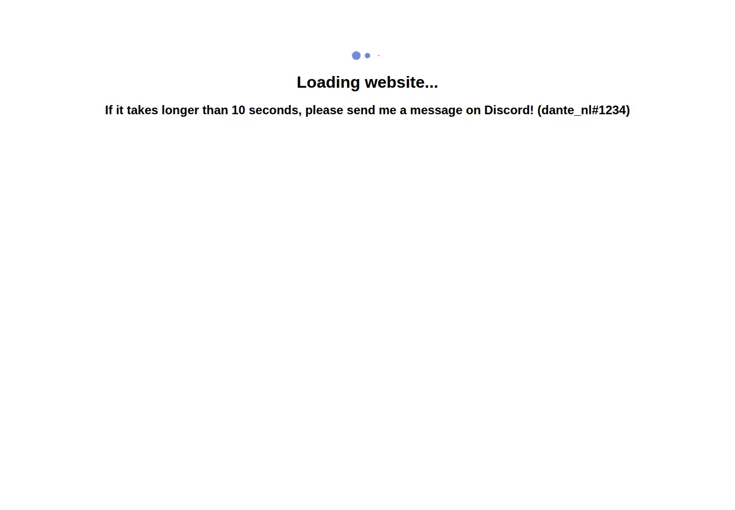 Captured homepage of dantenl.com in the current scan