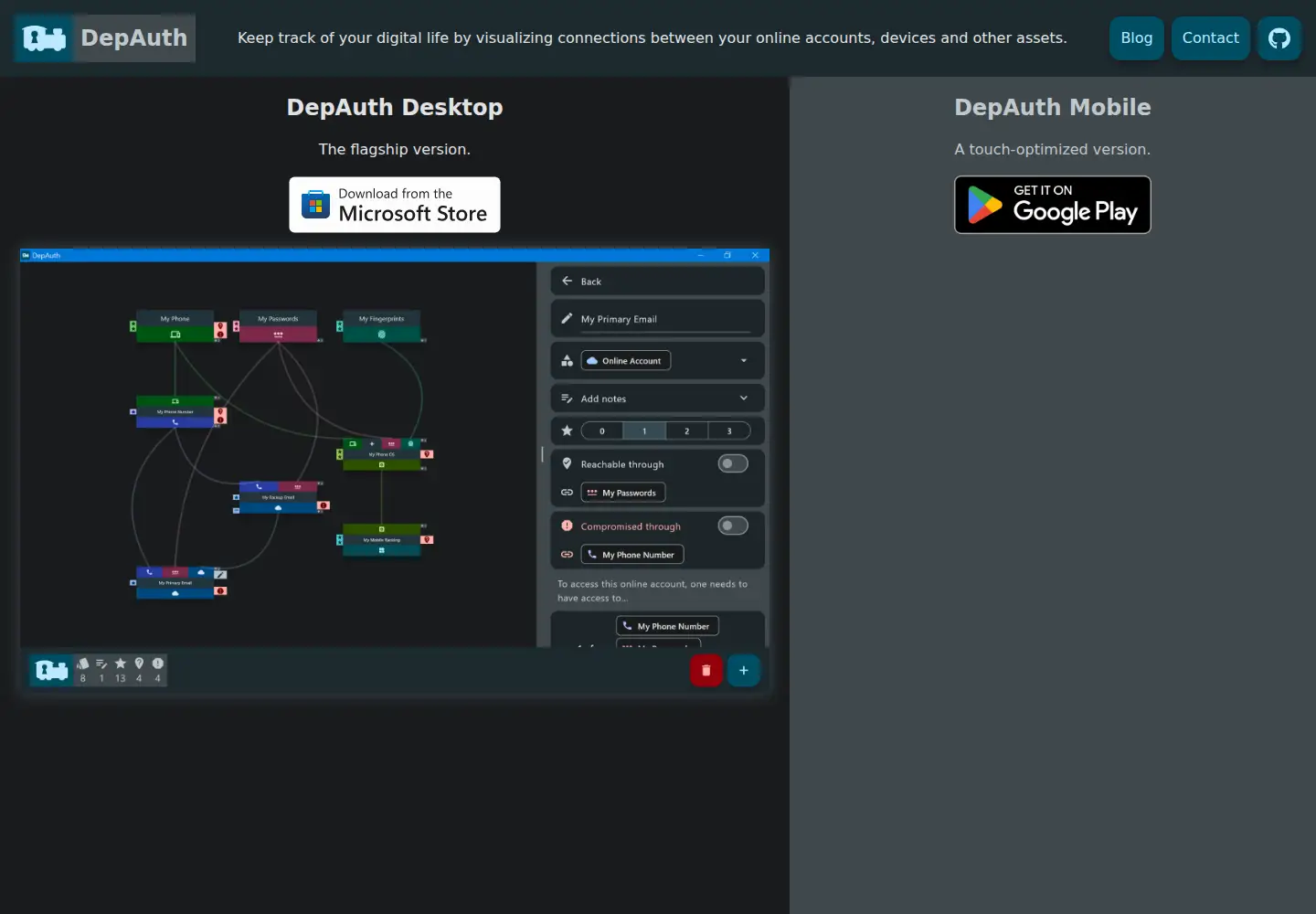 Screenshot of depauth.com