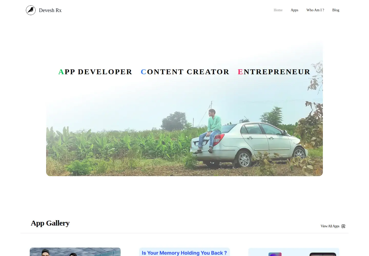 Screenshot of deveshrx.com