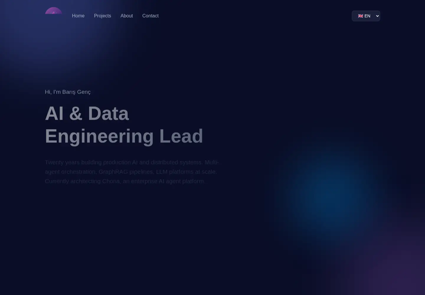 Screenshot of gencbaris.com