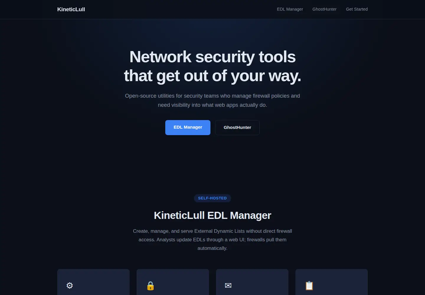 Screenshot of kineticlull.com