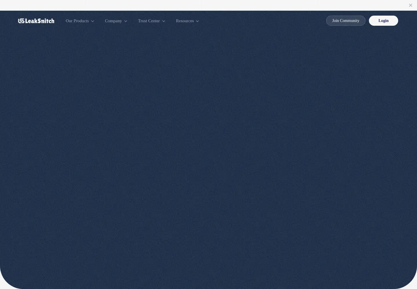 Screenshot of leaksnitch.com