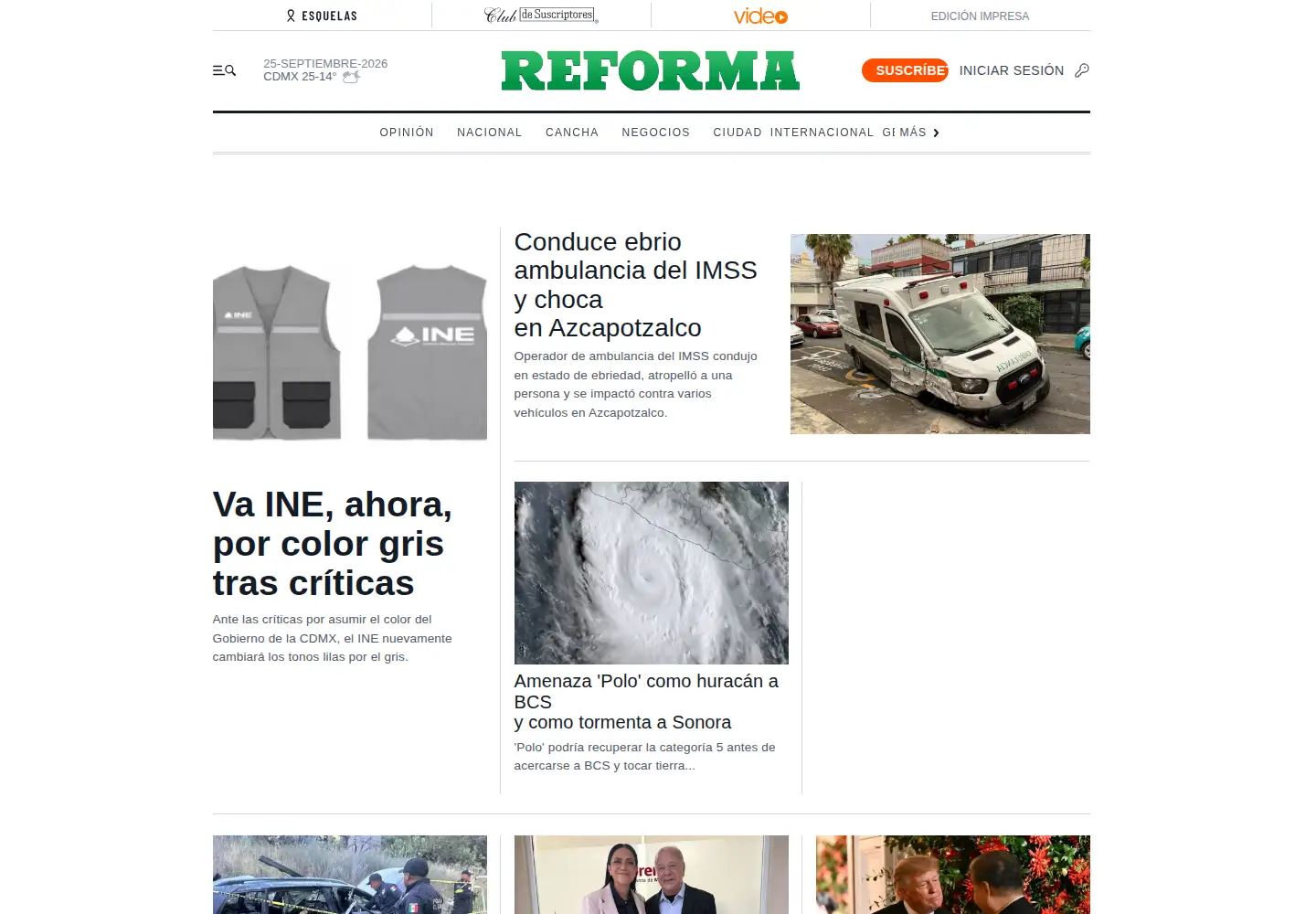 Screenshot of reforma.com