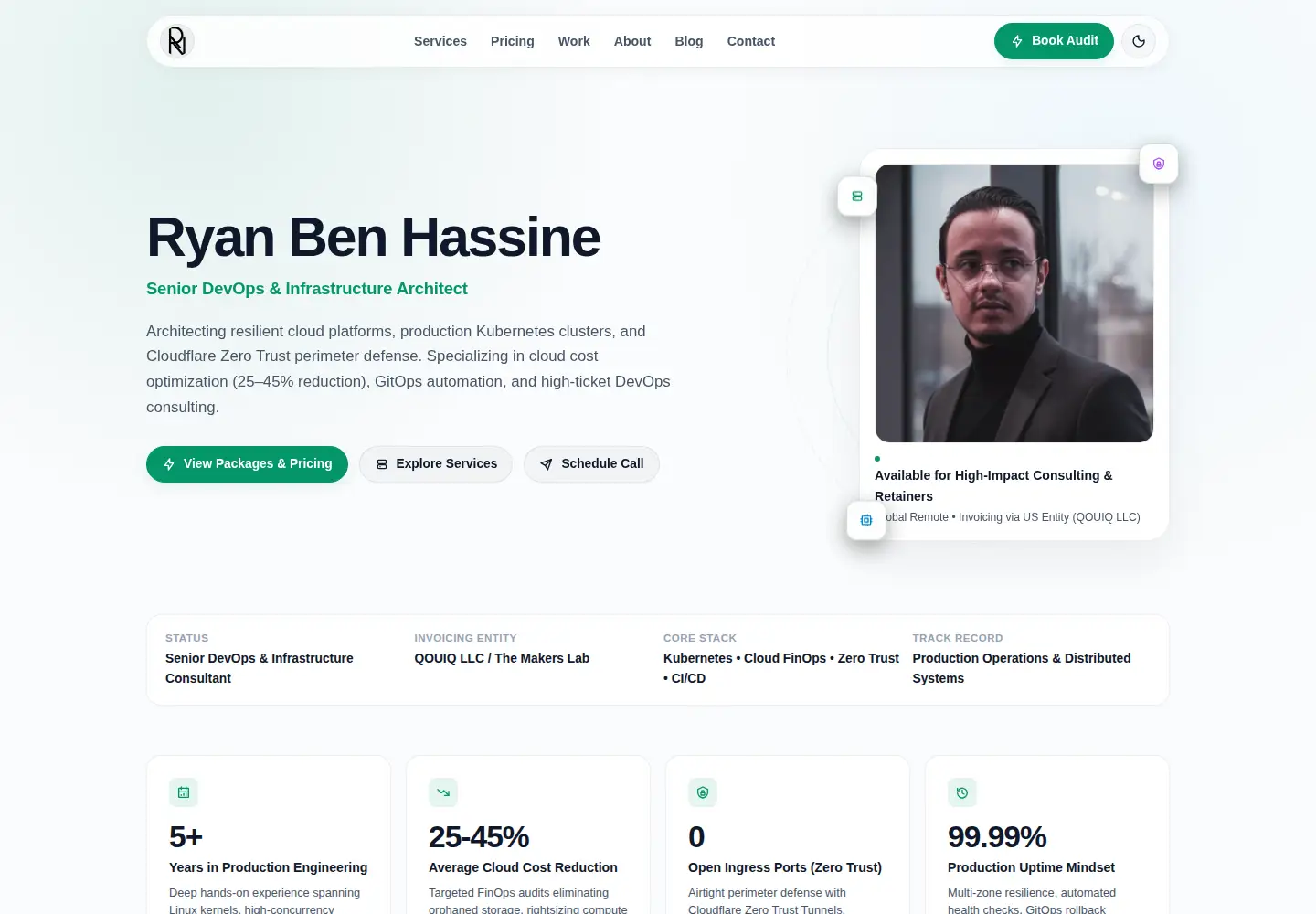 Screenshot of ryanbenhassine.com