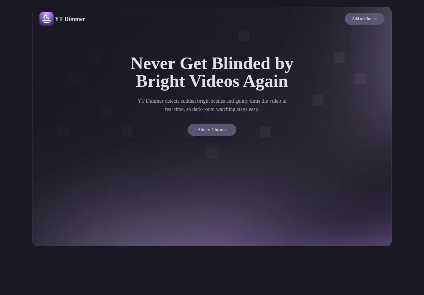 Screenshot of ytdimmer.com