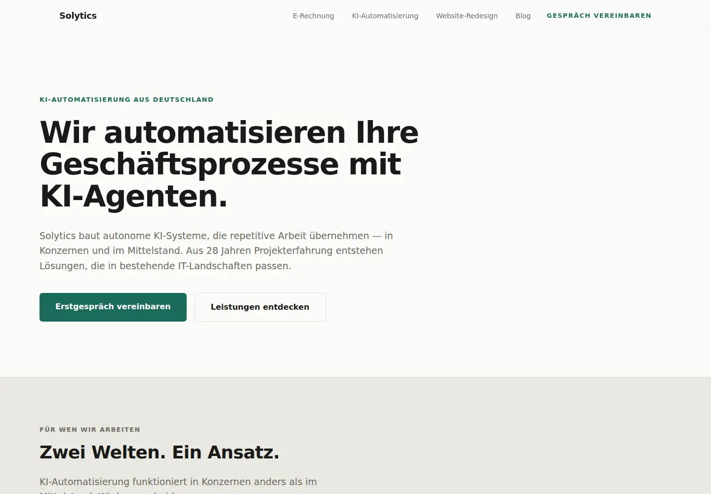 Screenshot of solytics.de