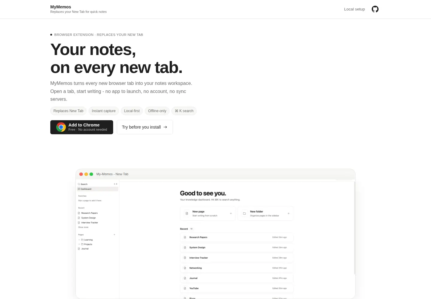 Captured homepage of mymemos.in in the current scan