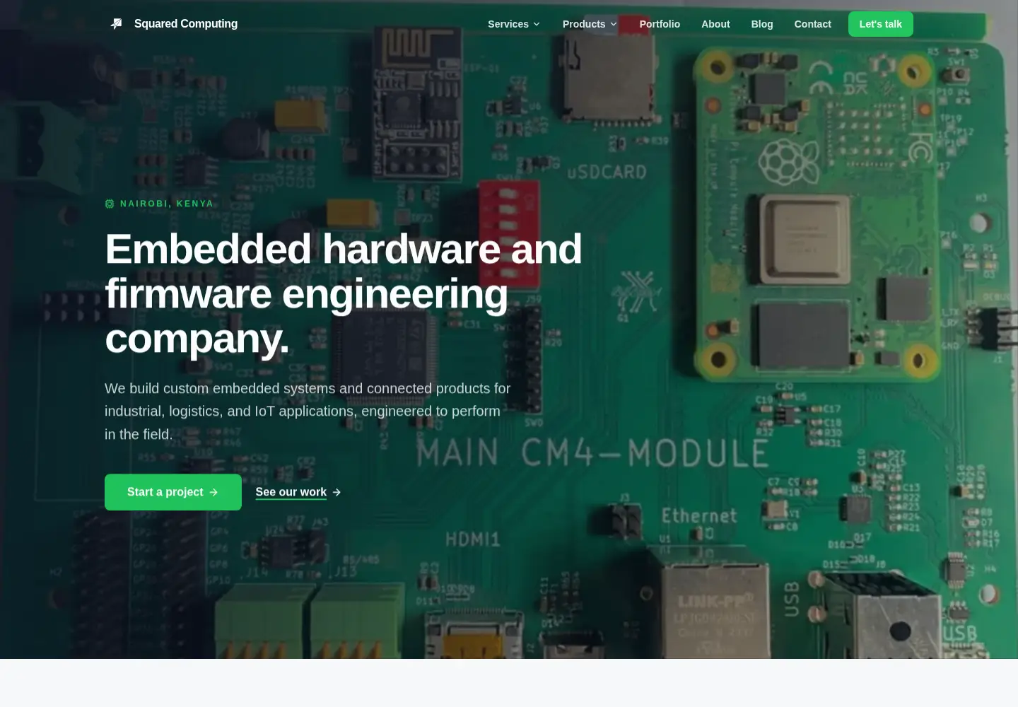 Screenshot of squared.co.ke
