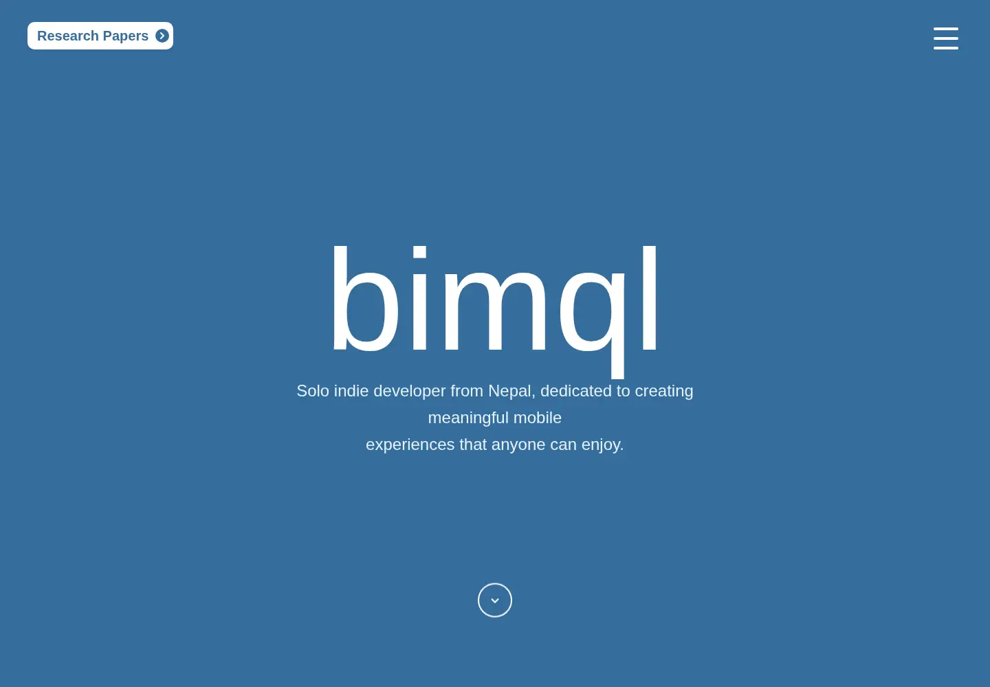 Captured homepage of bimql.link in the current scan
