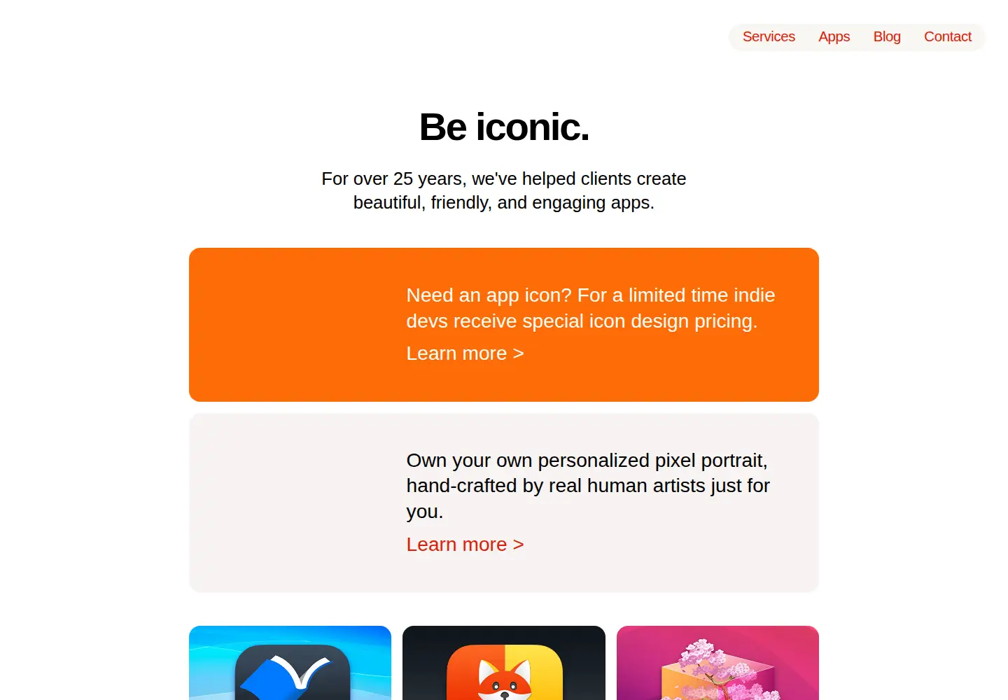 Screenshot of iconfactory.com