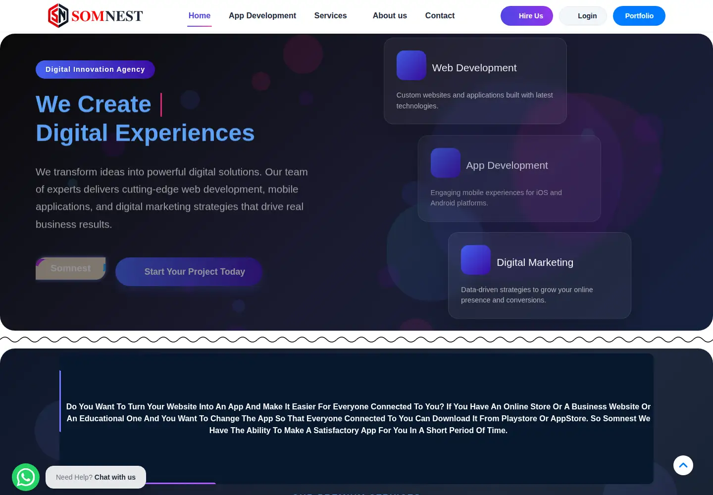 Screenshot of somnest.net