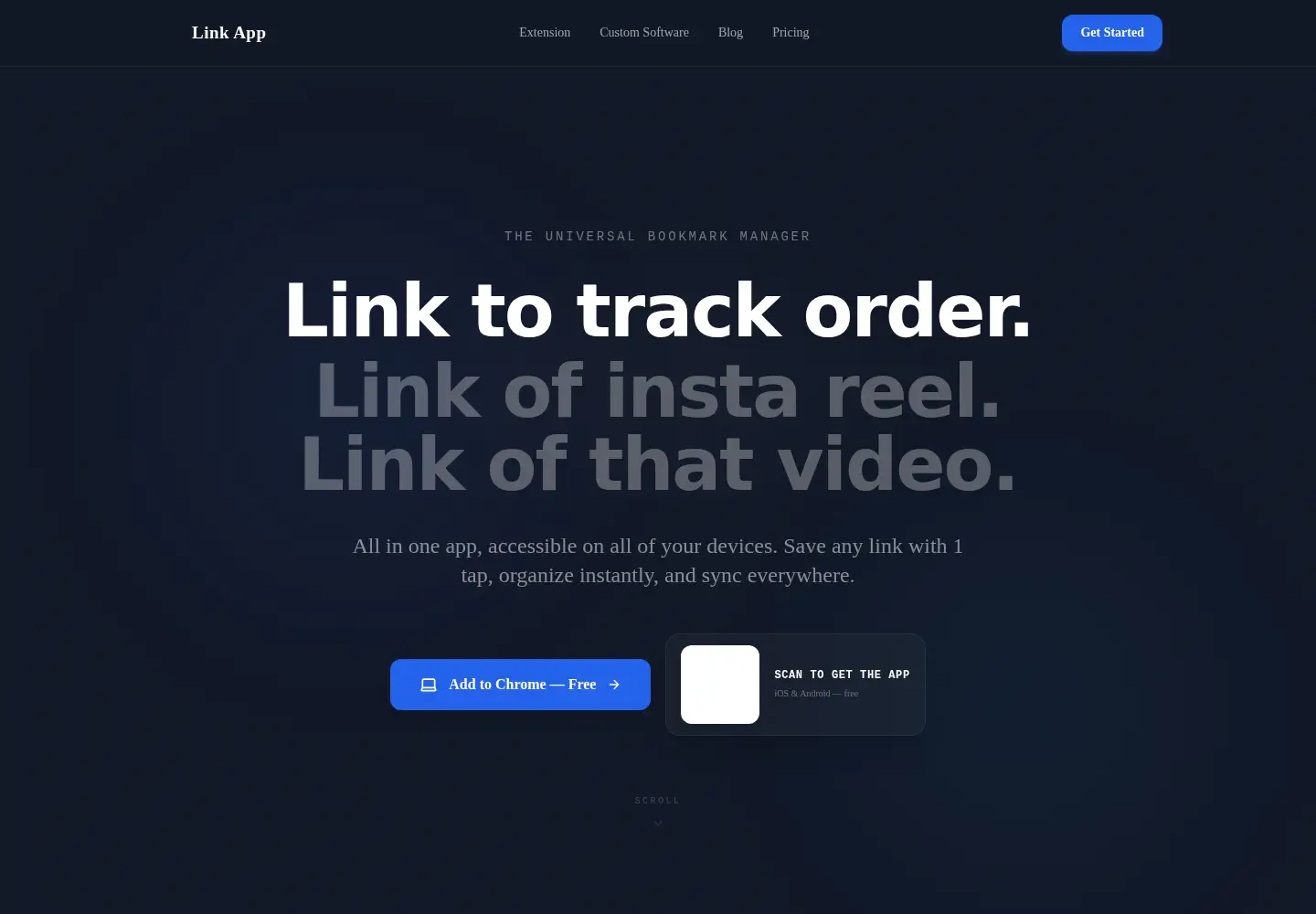 Screenshot of linkapp.one