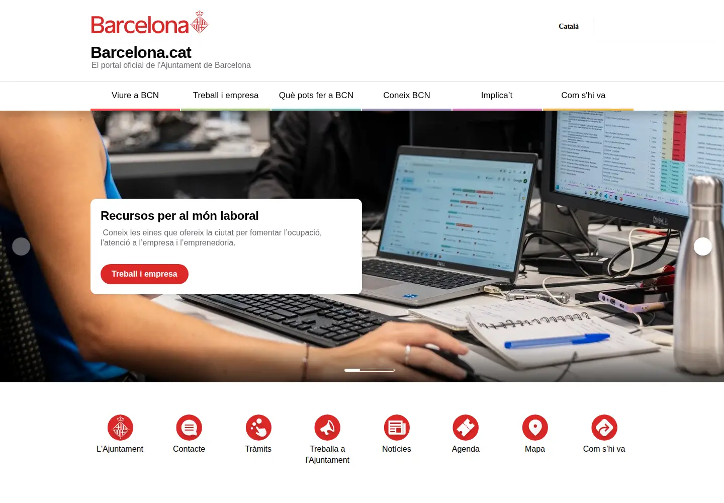 Screenshot of bcn.cat