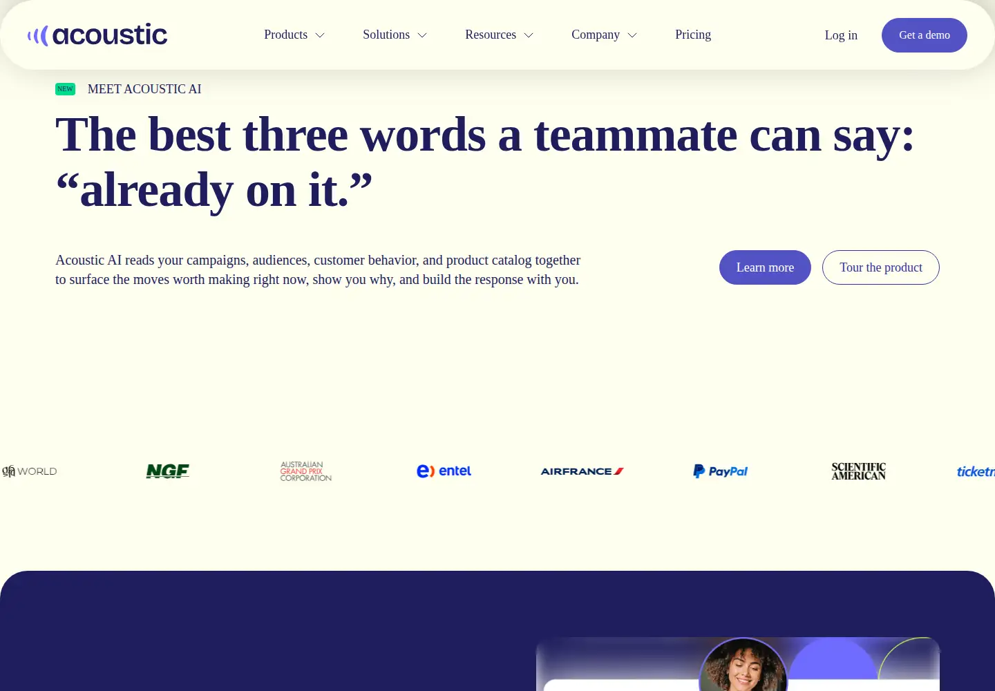 Screenshot of acoustic.com